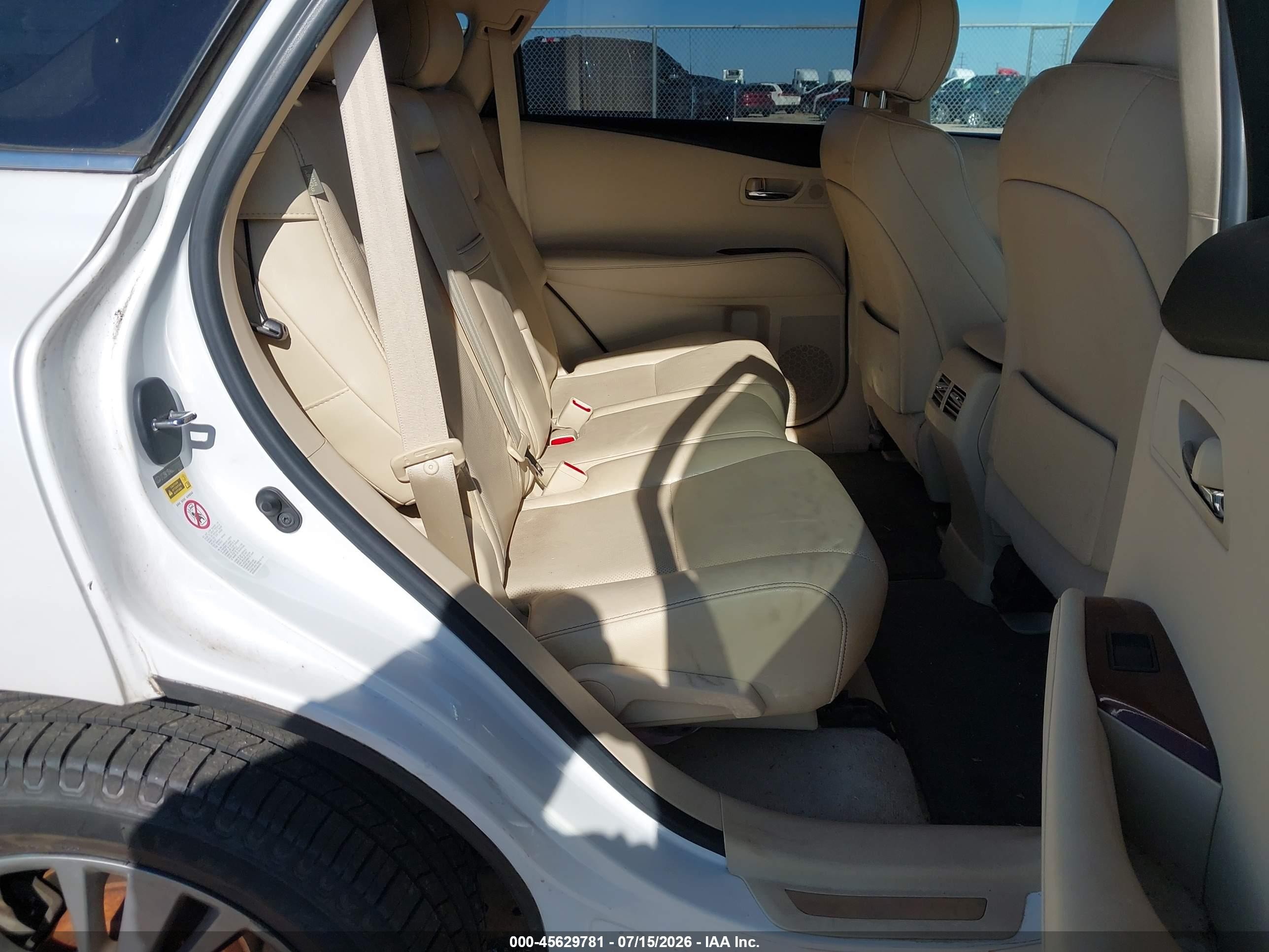 2013 Lexus Rx 350   White vin: 2T2BK1BA6DC200905