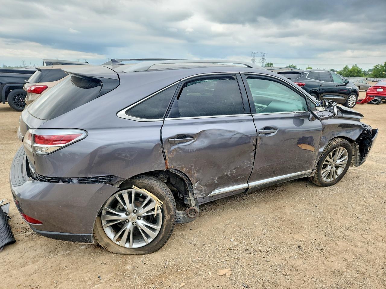 2013 Lexus Rx 350 Base Gray vin: 2T2BK1BA6DC205151