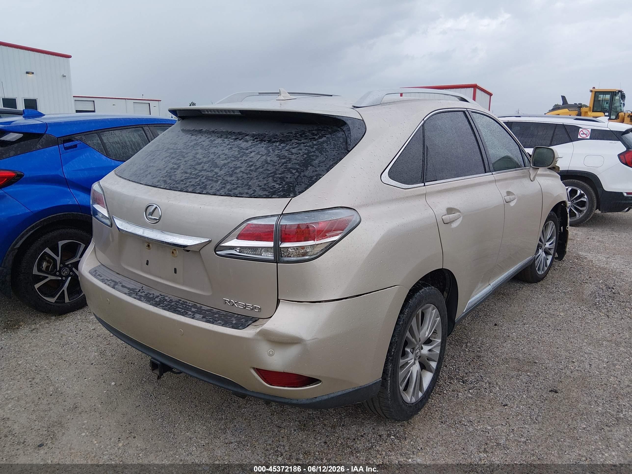 2013 Lexus Rx 350 Gold vin: 2T2BK1BA6DC211385