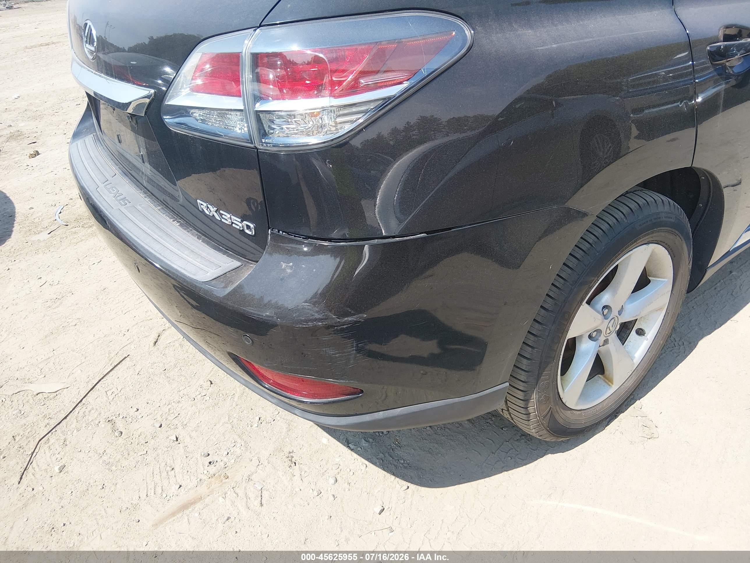 2013 Lexus Rx 350   Black vin: 2T2BK1BA6DC218059