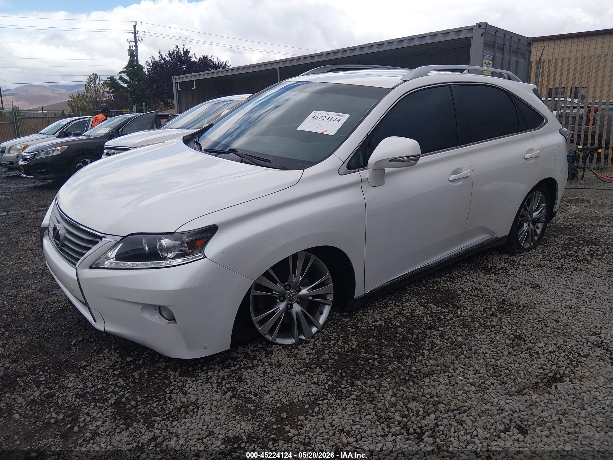 2013 Lexus Rx 350   White vin: 2T2BK1BA6DC225108