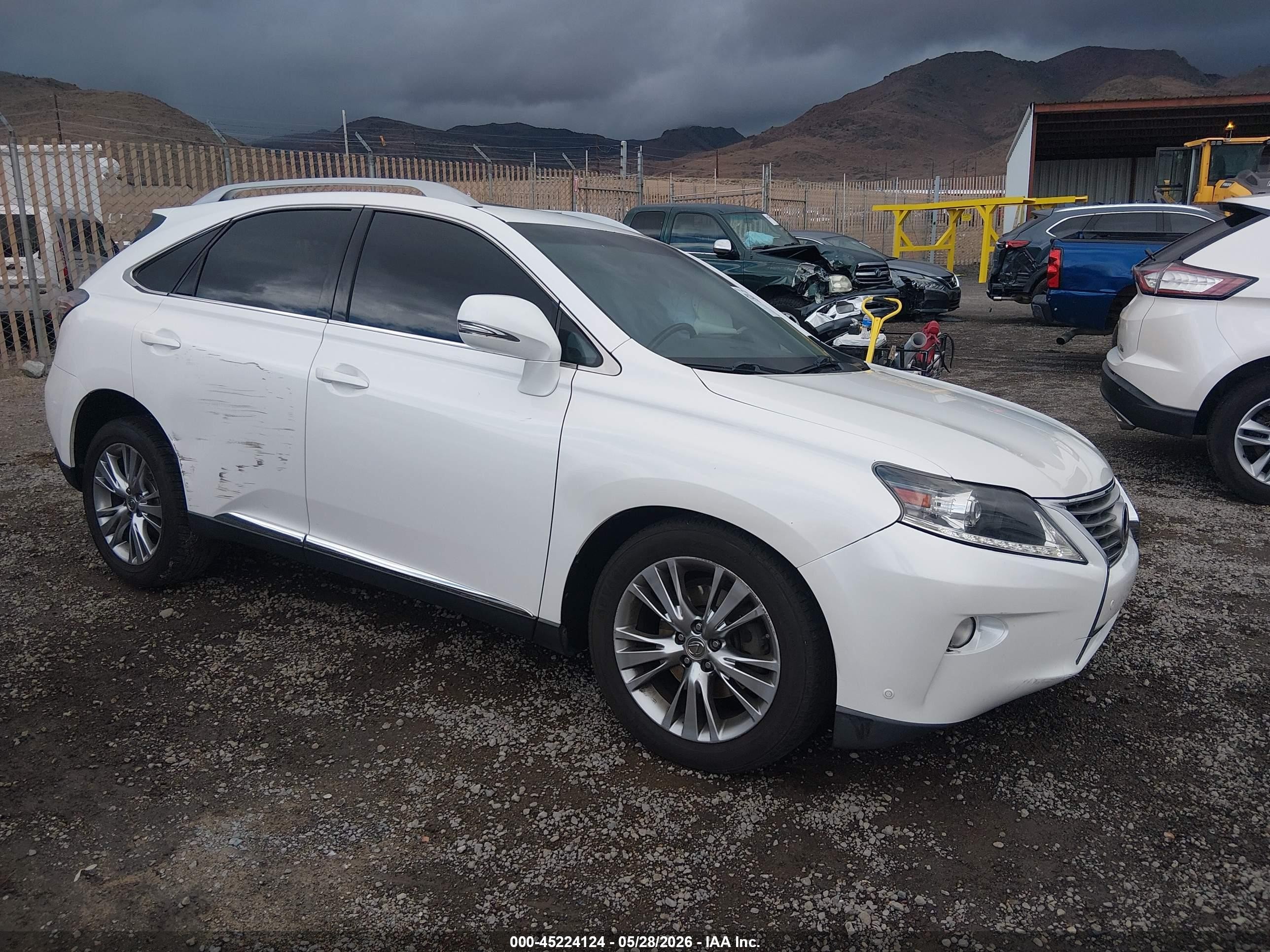 2013 Lexus Rx 350   White vin: 2T2BK1BA6DC225108