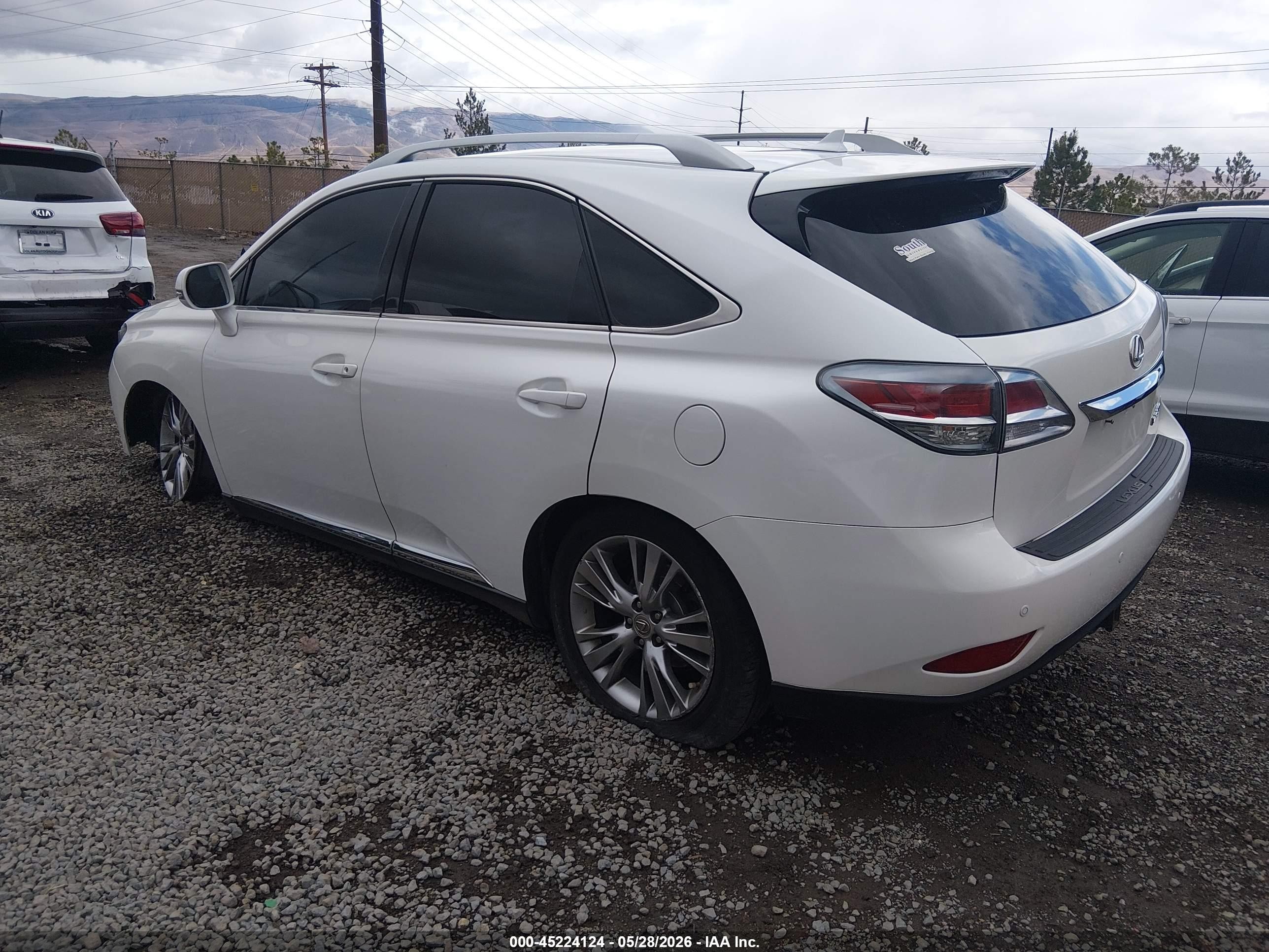2013 Lexus Rx 350   White vin: 2T2BK1BA6DC225108