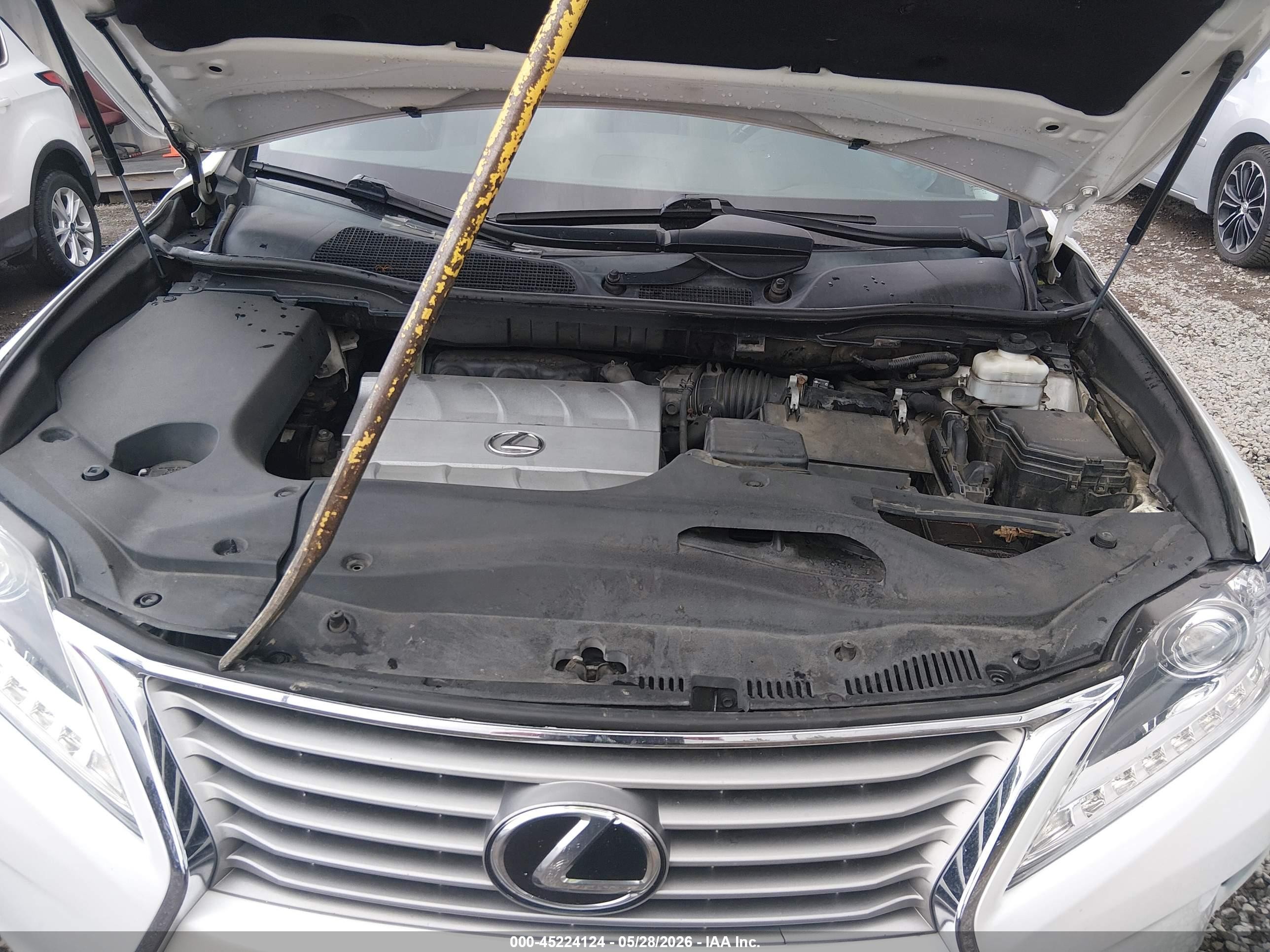 2013 Lexus Rx 350   White vin: 2T2BK1BA6DC225108