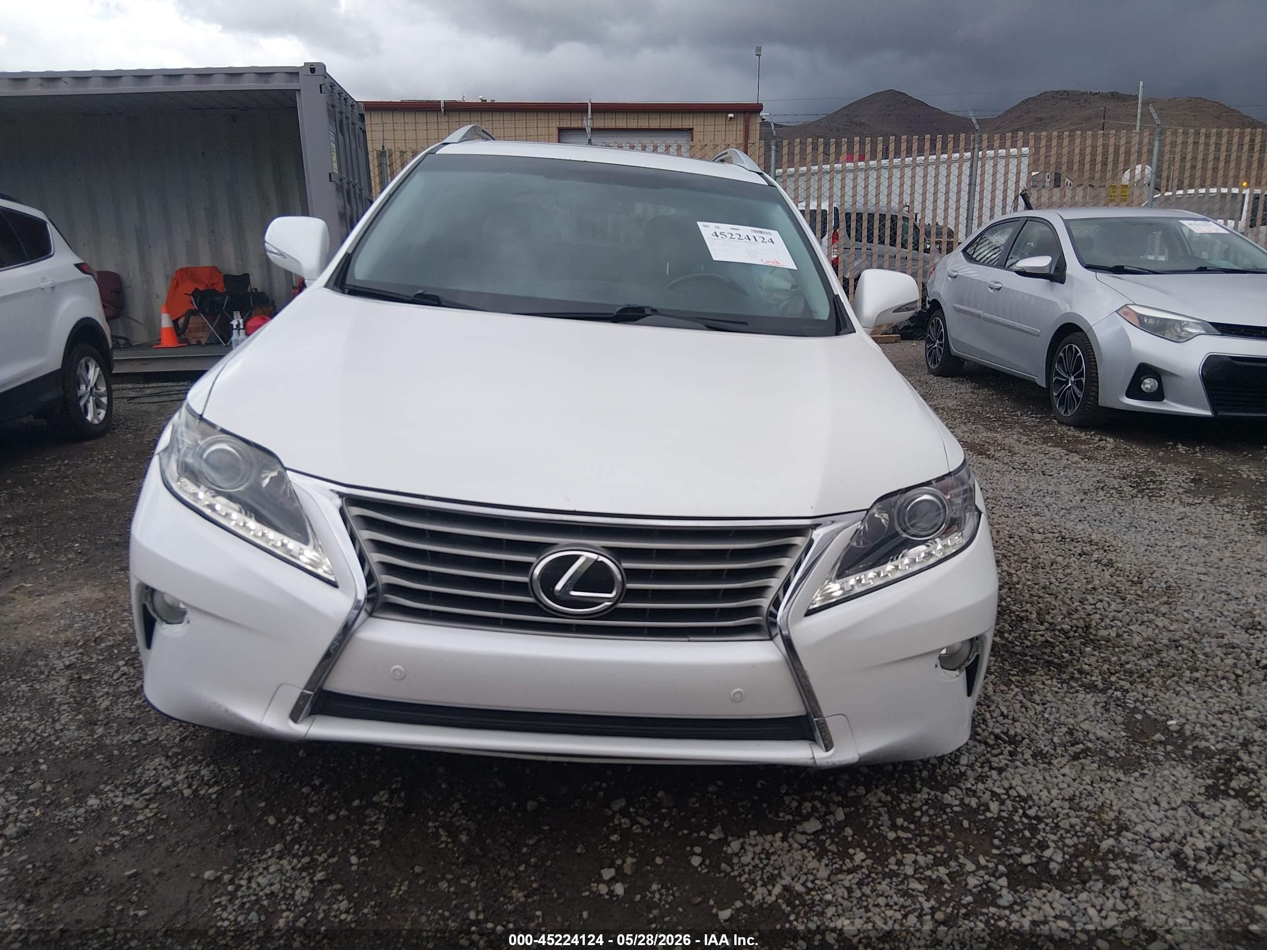 2013 Lexus Rx 350   White vin: 2T2BK1BA6DC225108
