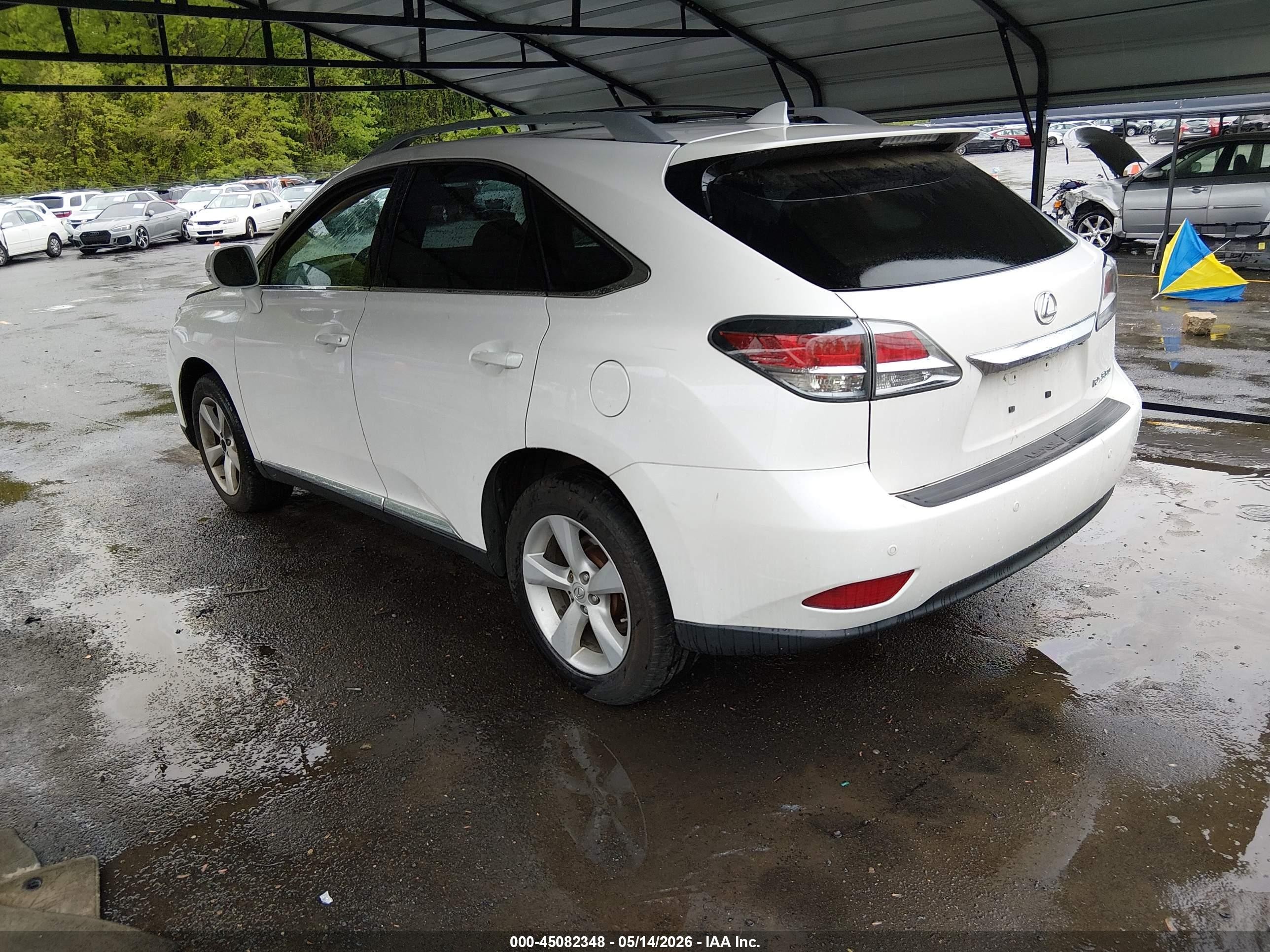 2014 Lexus Rx 350   White vin: 2T2BK1BA6EC227670
