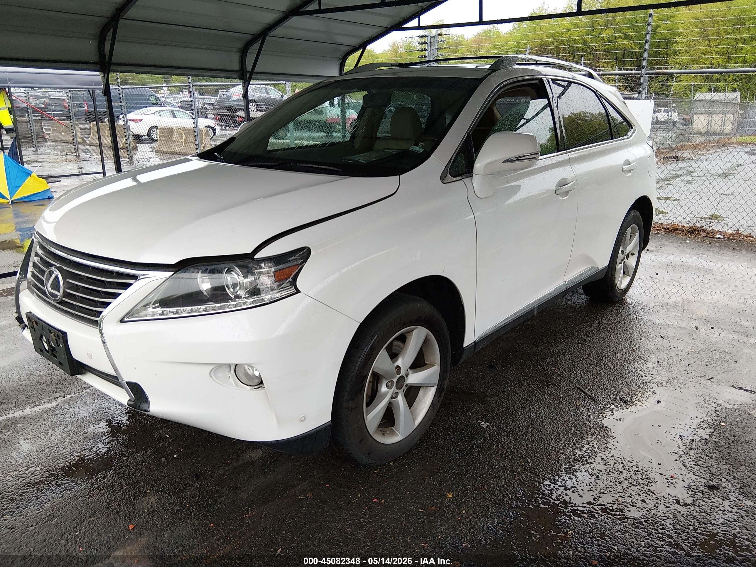 2014 Lexus Rx 350   White vin: 2T2BK1BA6EC227670