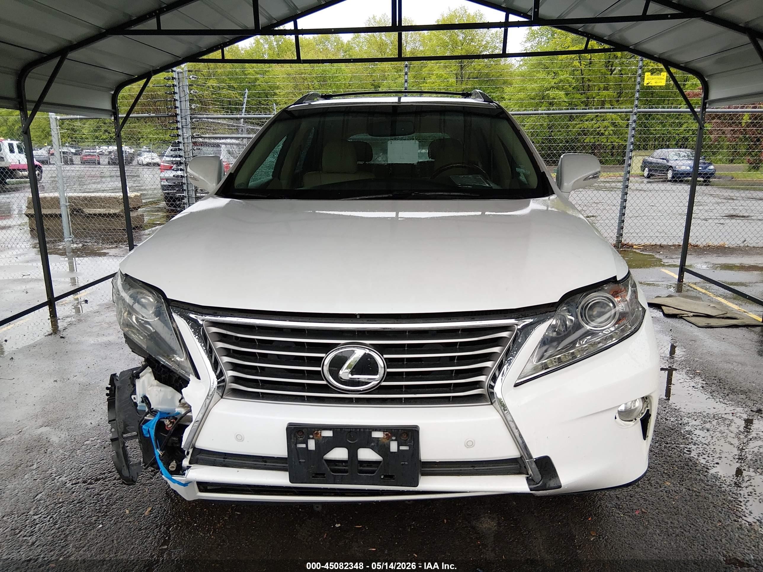 2014 Lexus Rx 350   White vin: 2T2BK1BA6EC227670