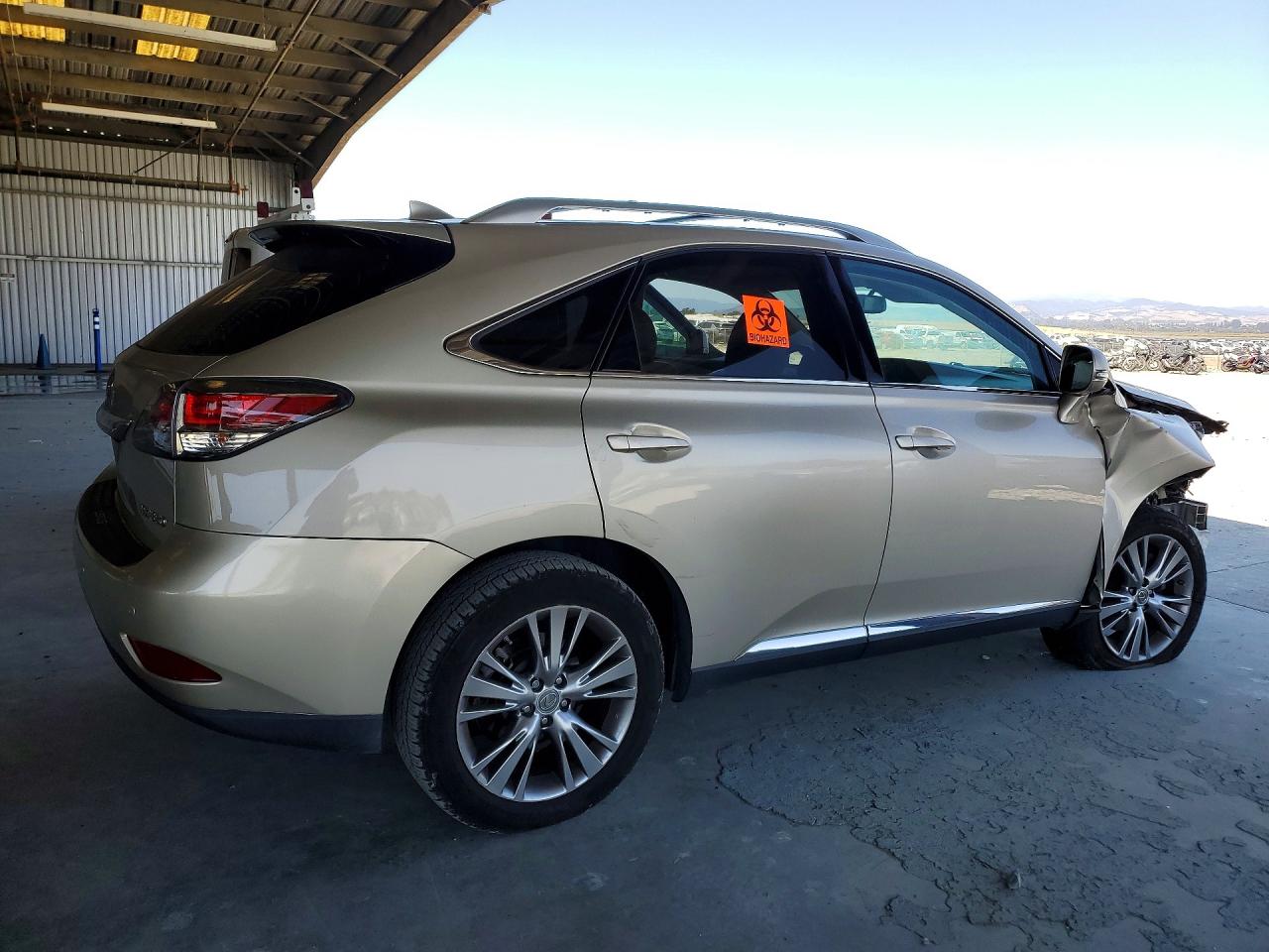 2014 Lexus Rx 350 Base Beige vin: 2T2BK1BA6EC250463