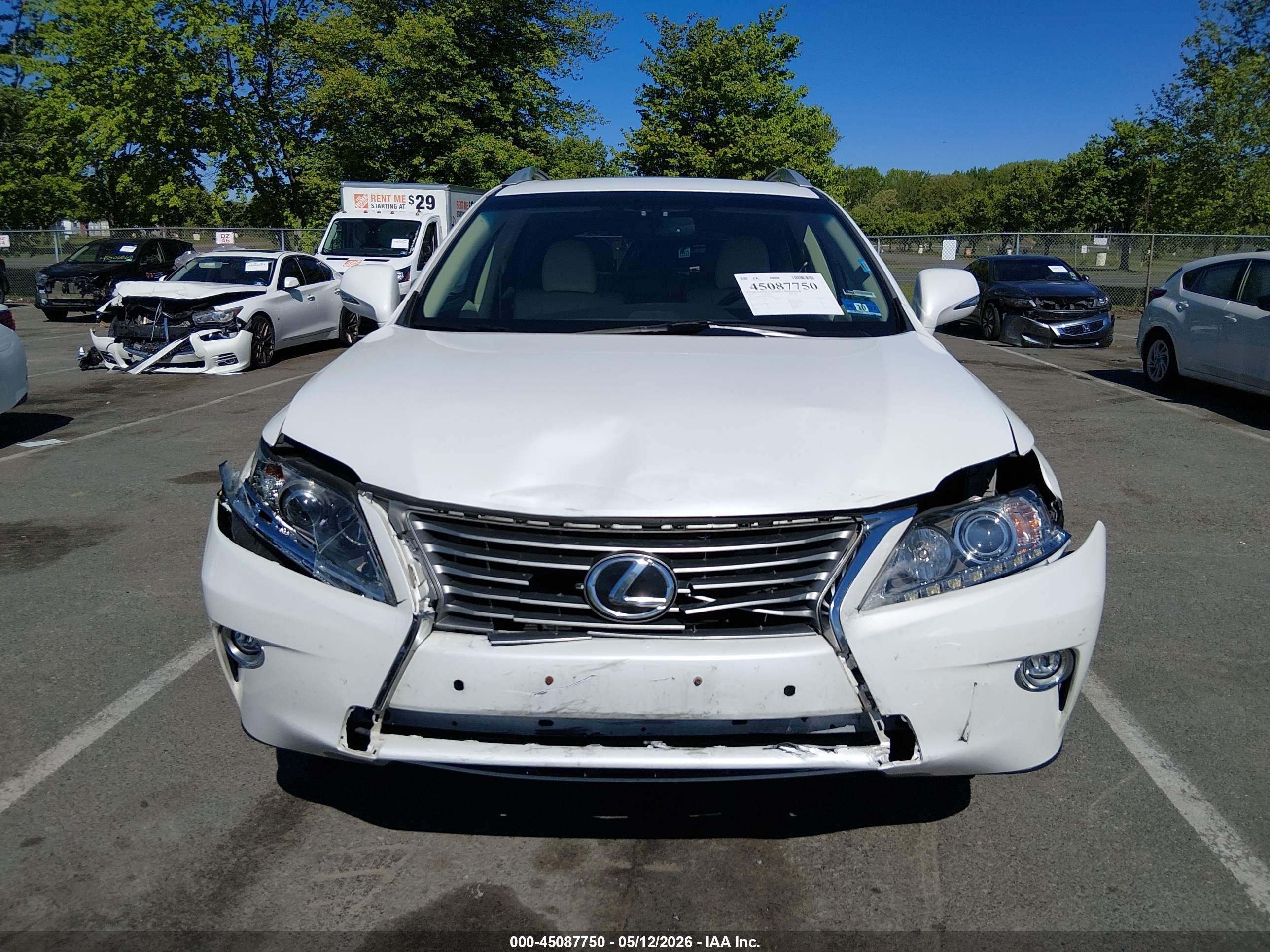 2015 Lexus Rx 350   White vin: 2T2BK1BA6FC282637