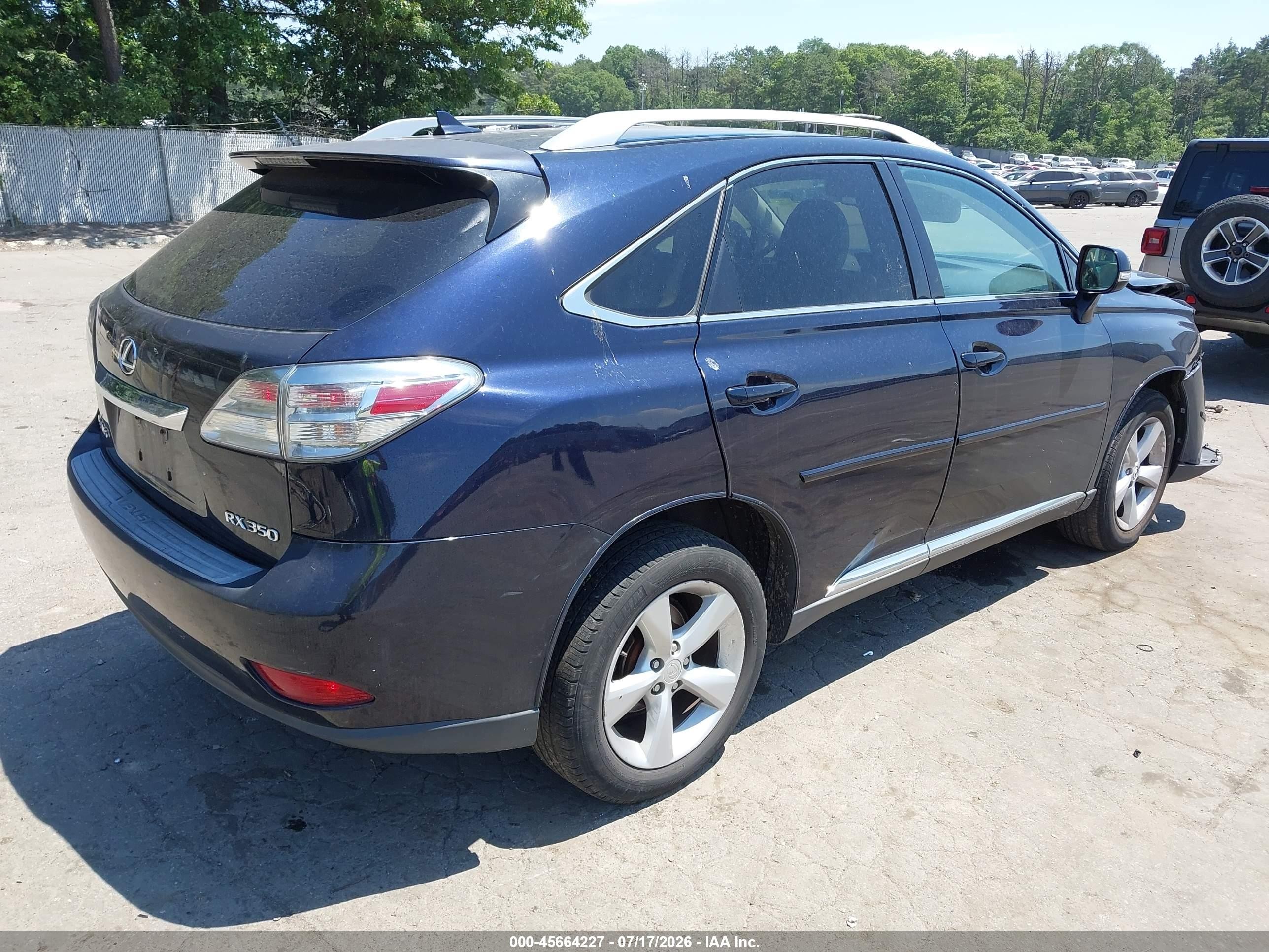 2010 Lexus Rx 350 Blue vin: 2T2BK1BA7AC010400