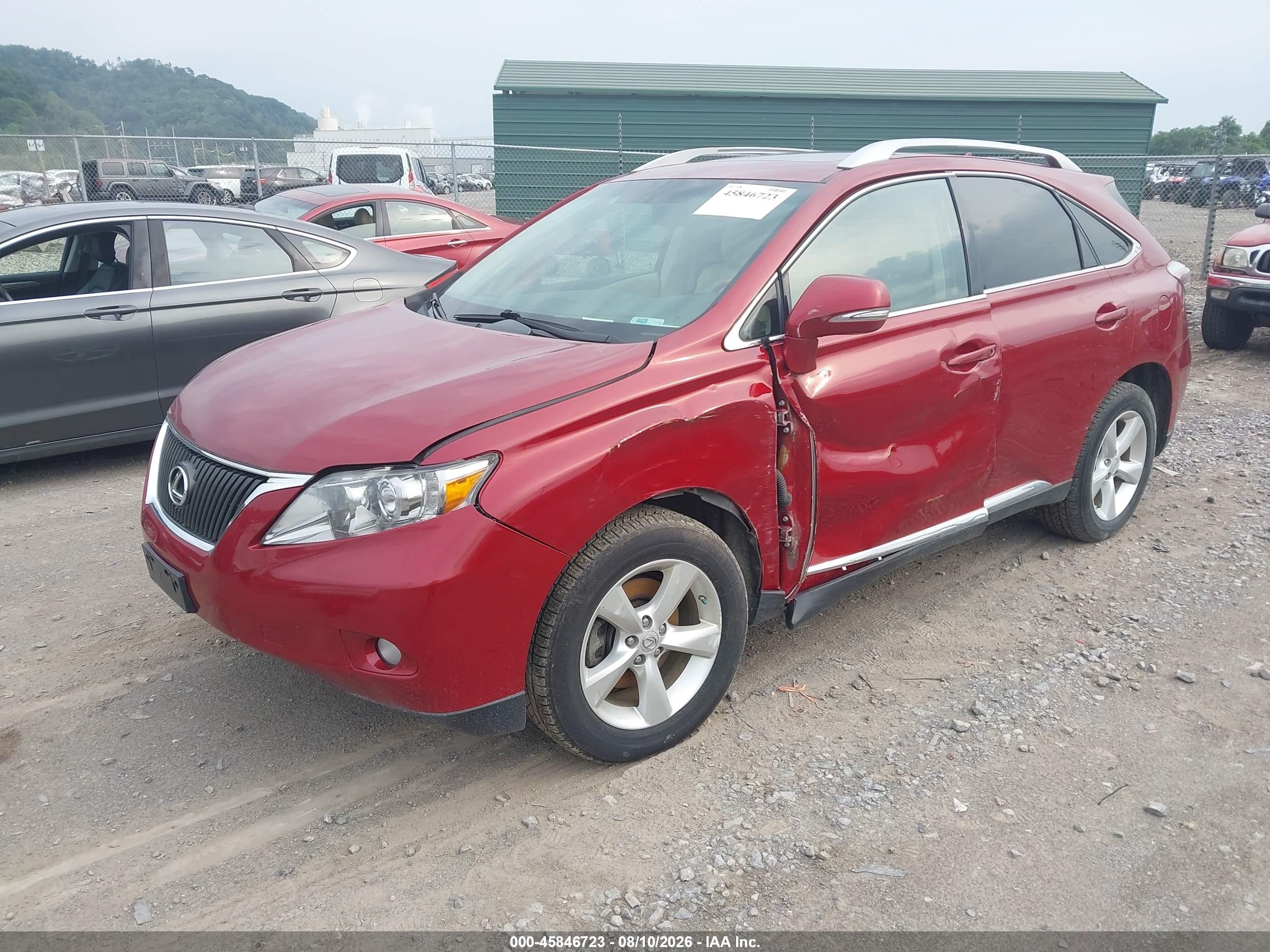 2010 Lexus Rx 350   Red vin: 2T2BK1BA7AC028749