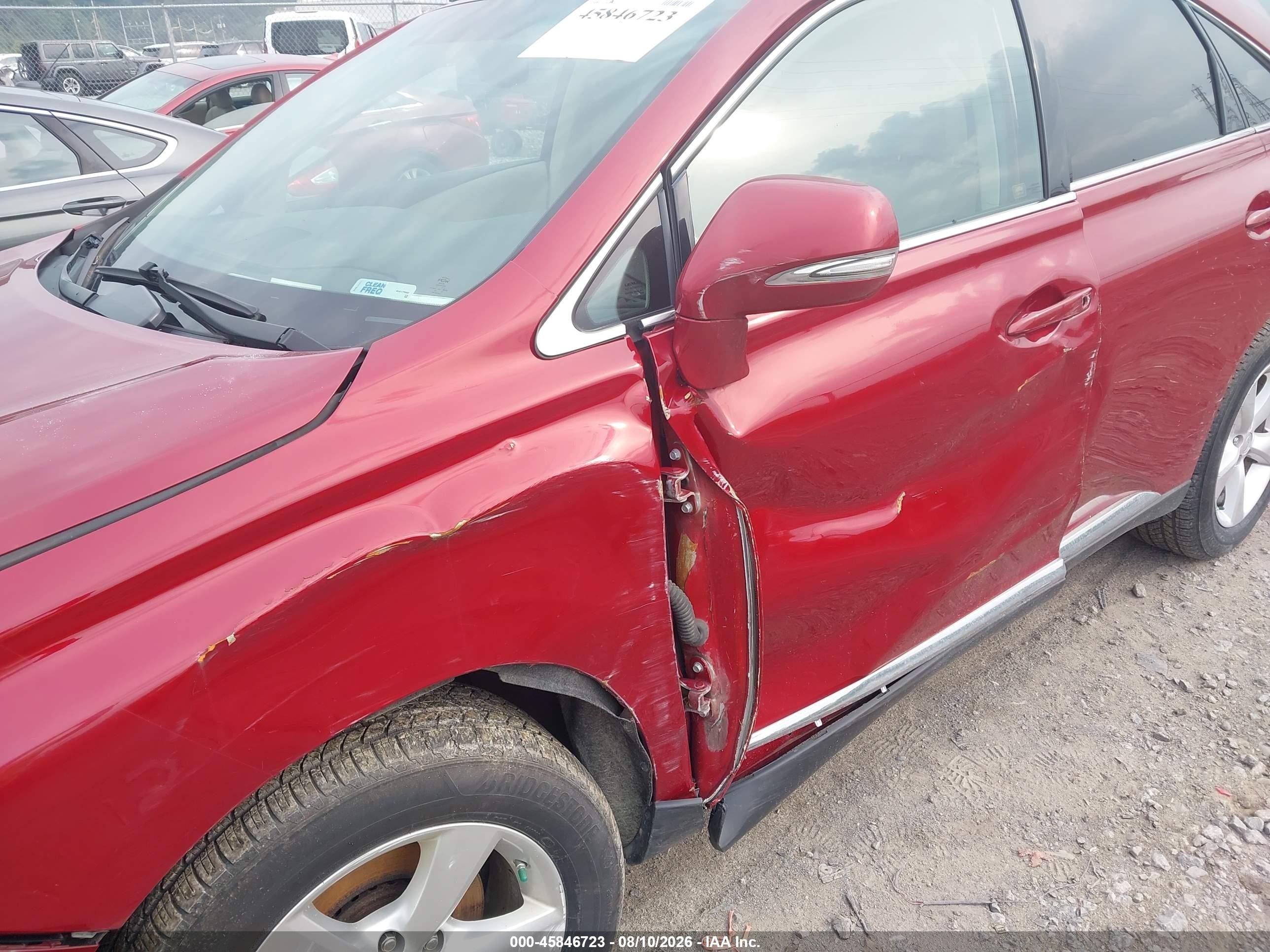 2010 Lexus Rx 350   Red vin: 2T2BK1BA7AC028749