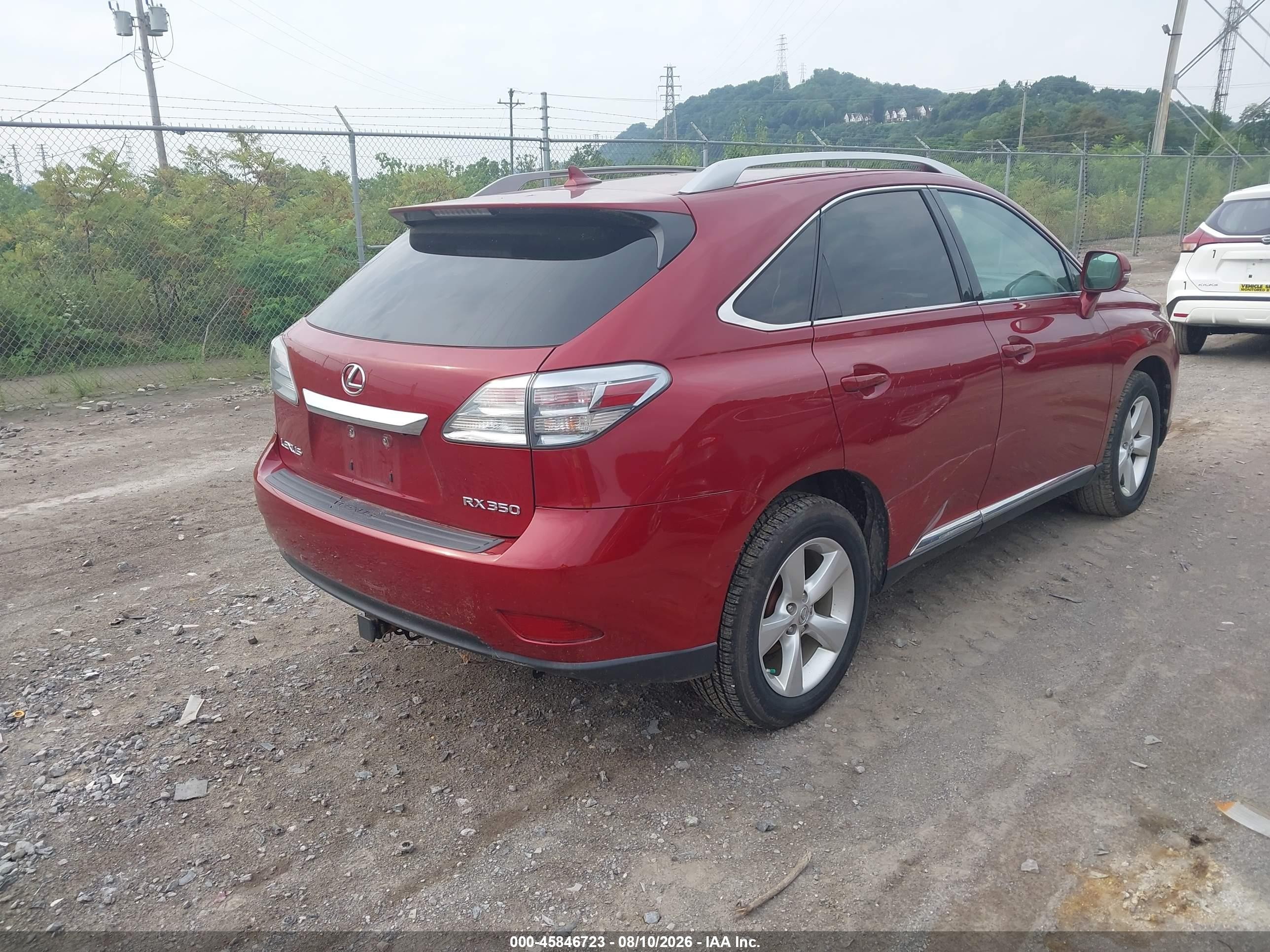2010 Lexus Rx 350   Red vin: 2T2BK1BA7AC028749