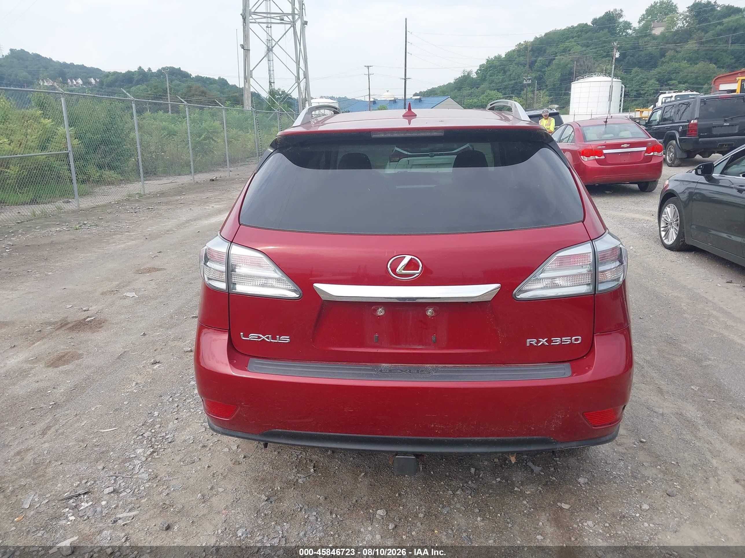 2010 Lexus Rx 350   Red vin: 2T2BK1BA7AC028749