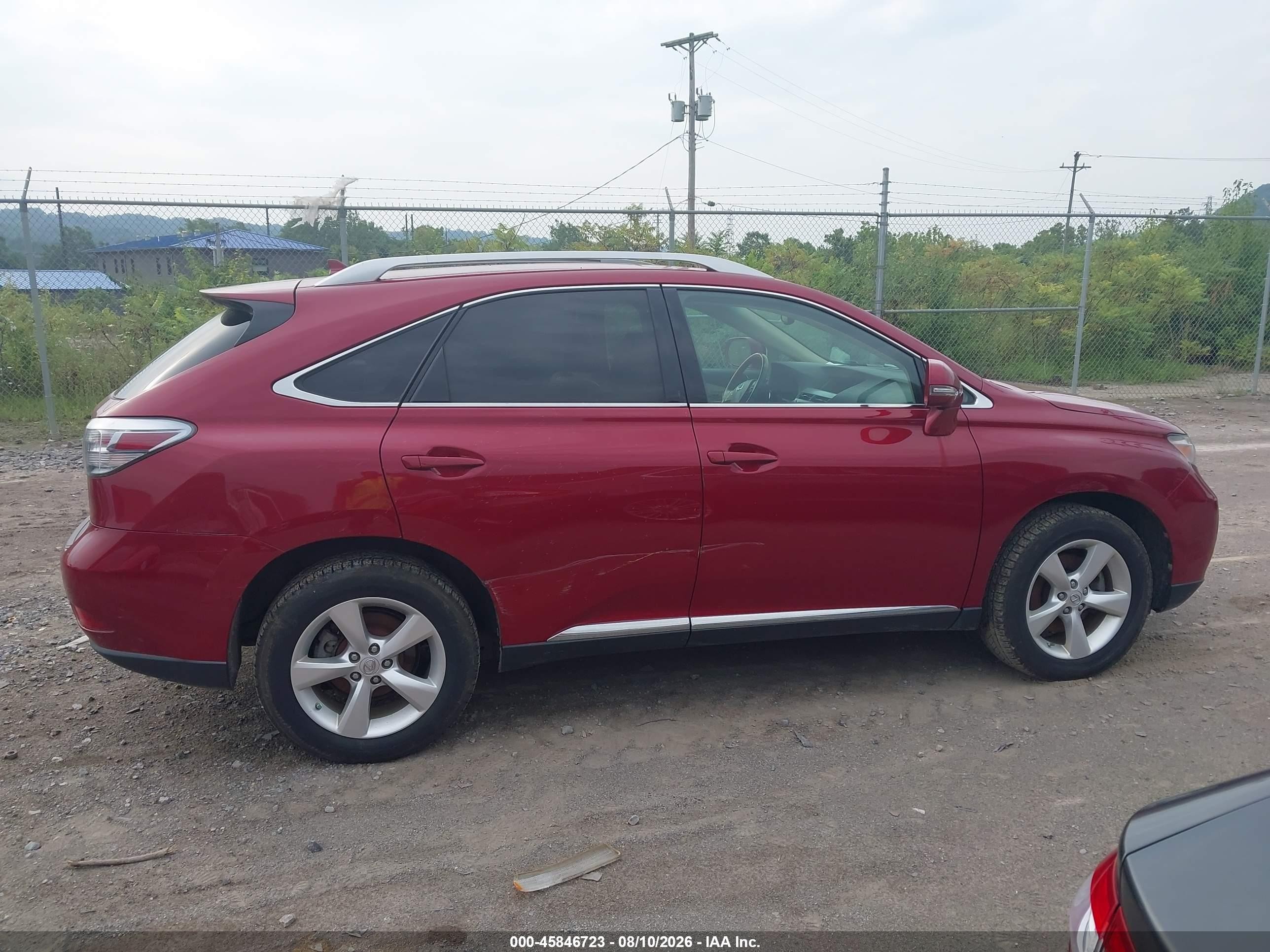 2010 Lexus Rx 350   Red vin: 2T2BK1BA7AC028749