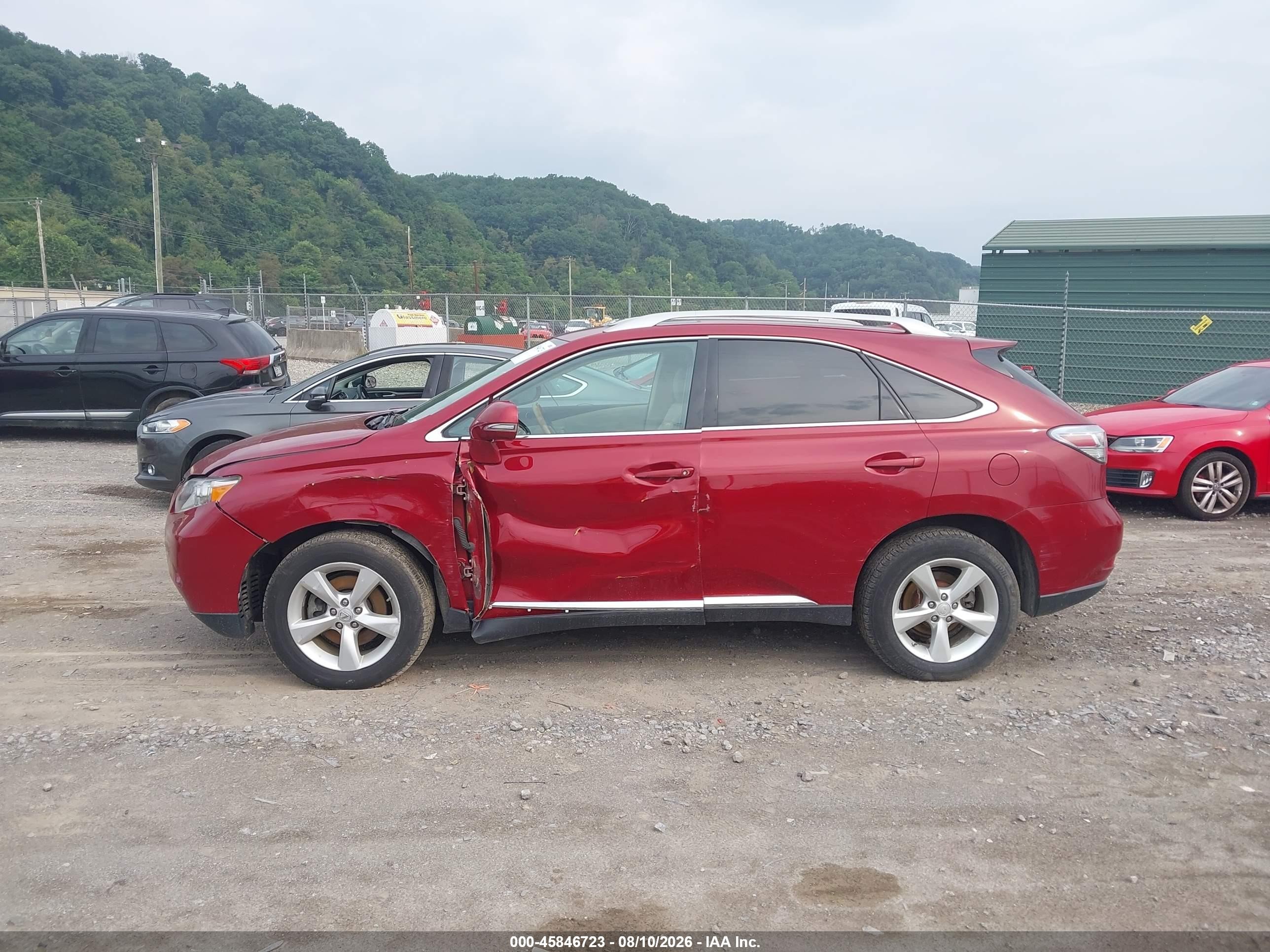 2010 Lexus Rx 350   Red vin: 2T2BK1BA7AC028749