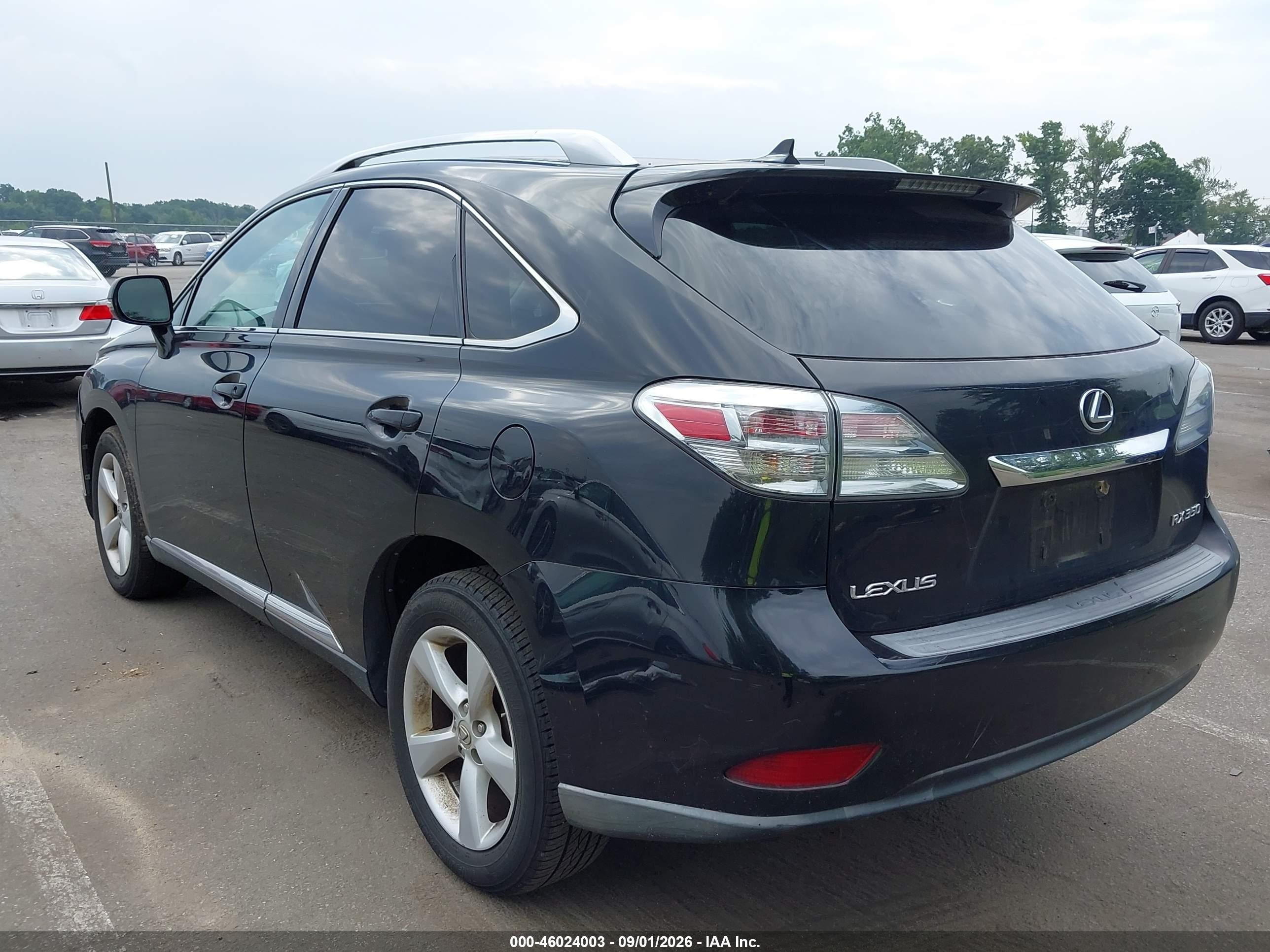 2010 Lexus Rx 350   Черный vin: 2T2BK1BA7AC029044