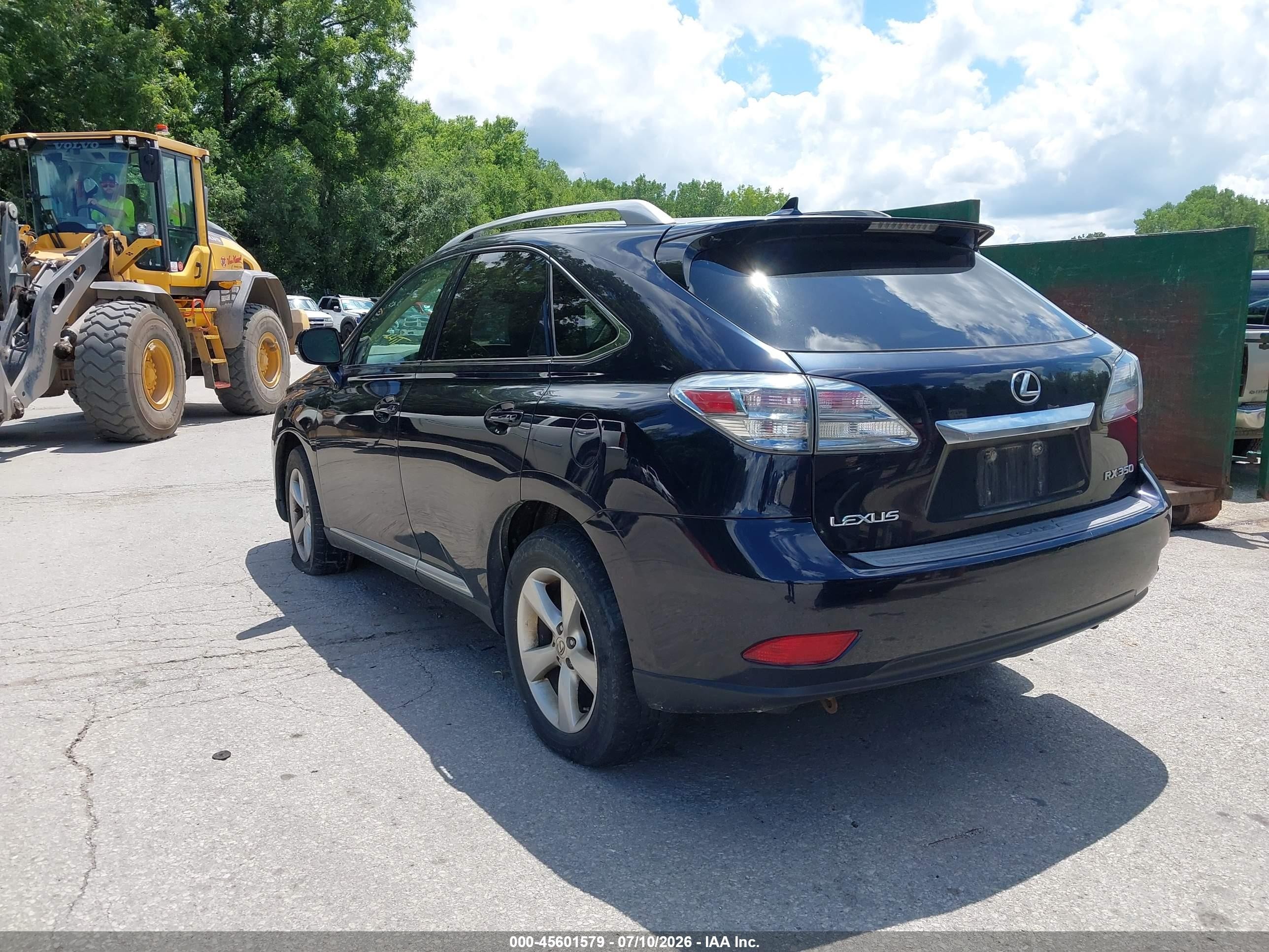 2010 Lexus Rx 350   Dark Blue vin: 2T2BK1BA7AC032431