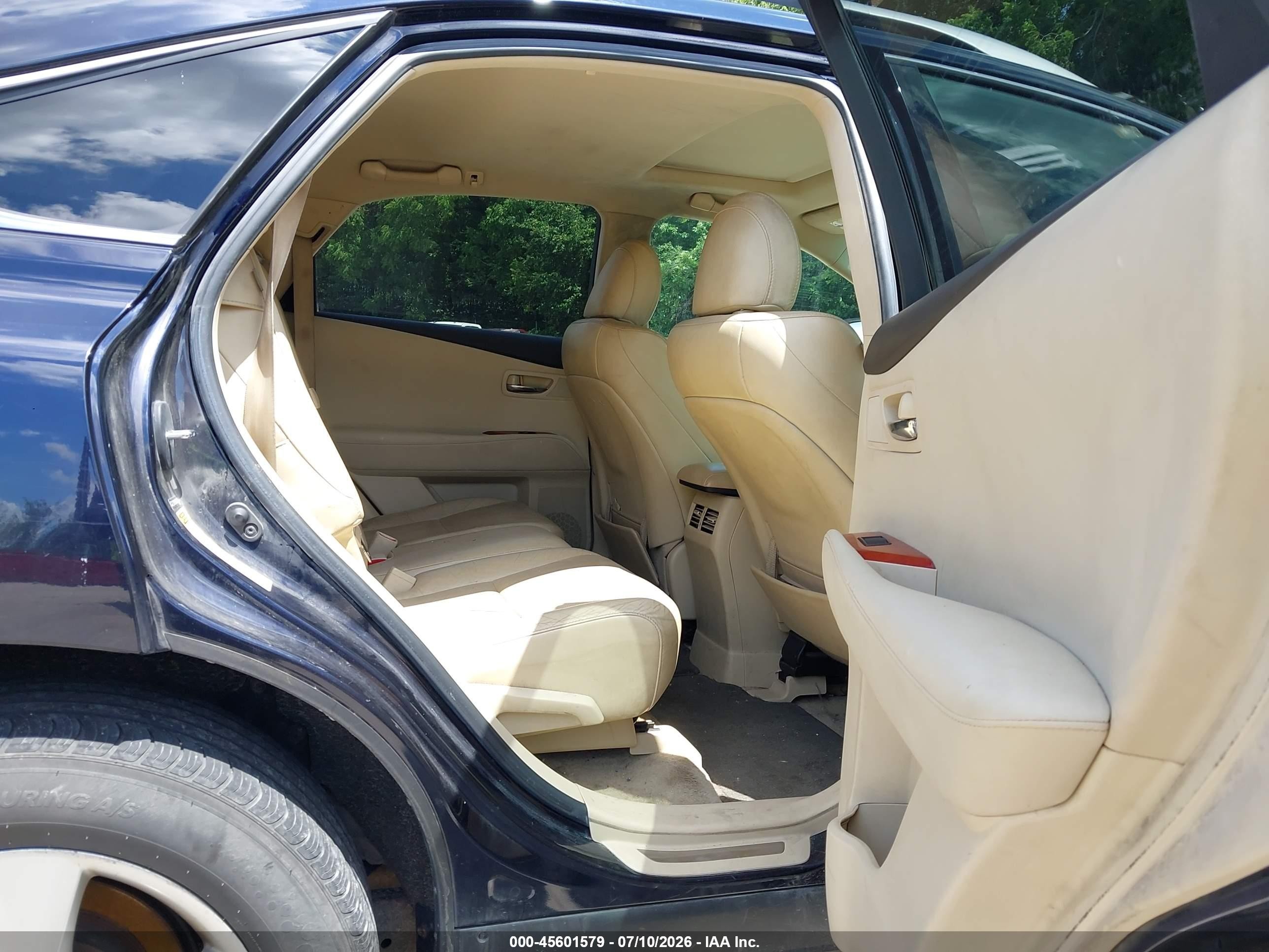2010 Lexus Rx 350   Dark Blue vin: 2T2BK1BA7AC032431