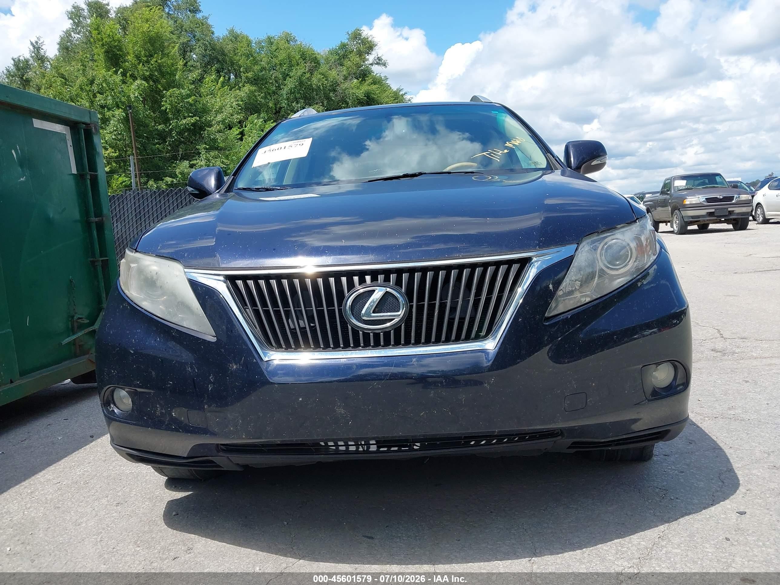 2010 Lexus Rx 350   Dark Blue vin: 2T2BK1BA7AC032431