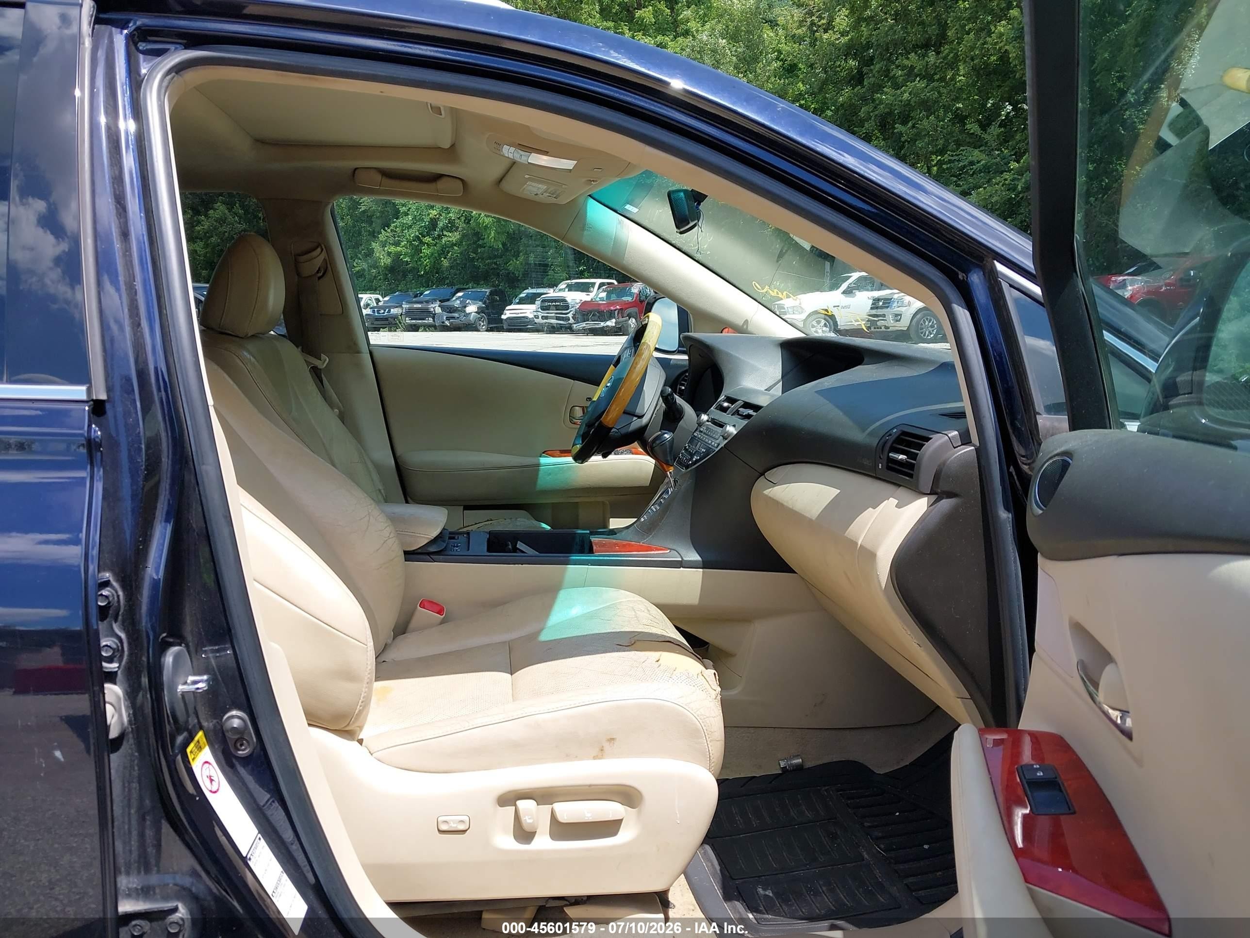 2010 Lexus Rx 350   Dark Blue vin: 2T2BK1BA7AC032431