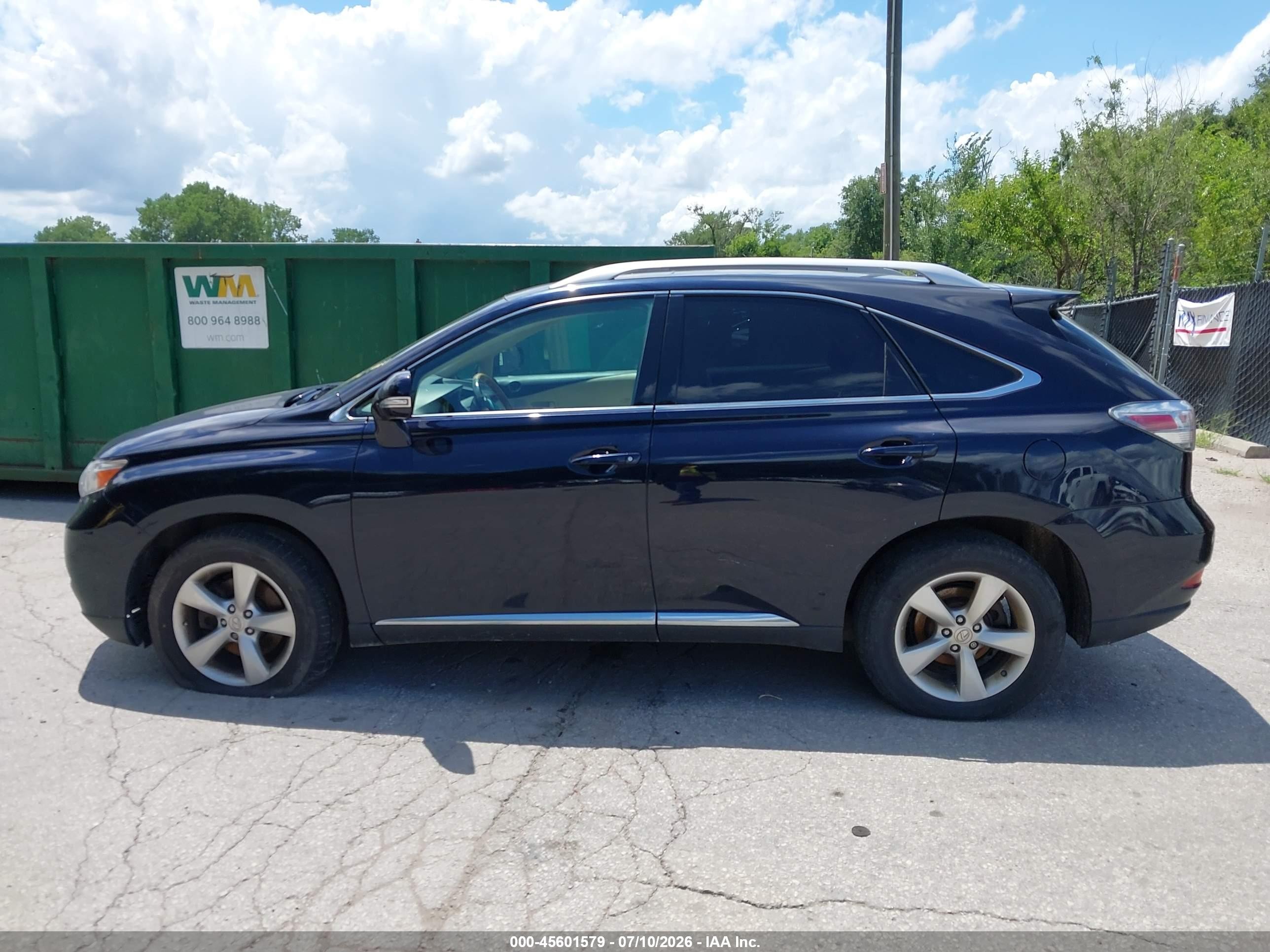 2010 Lexus Rx 350   Dark Blue vin: 2T2BK1BA7AC032431
