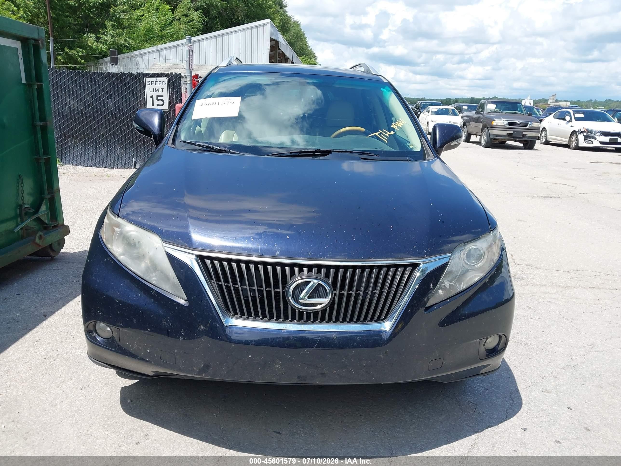 2010 Lexus Rx 350   Dark Blue vin: 2T2BK1BA7AC032431
