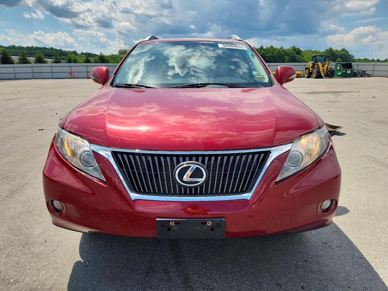 2010 Lexus Rx 350 Red vin: 2T2BK1BA7AC039444