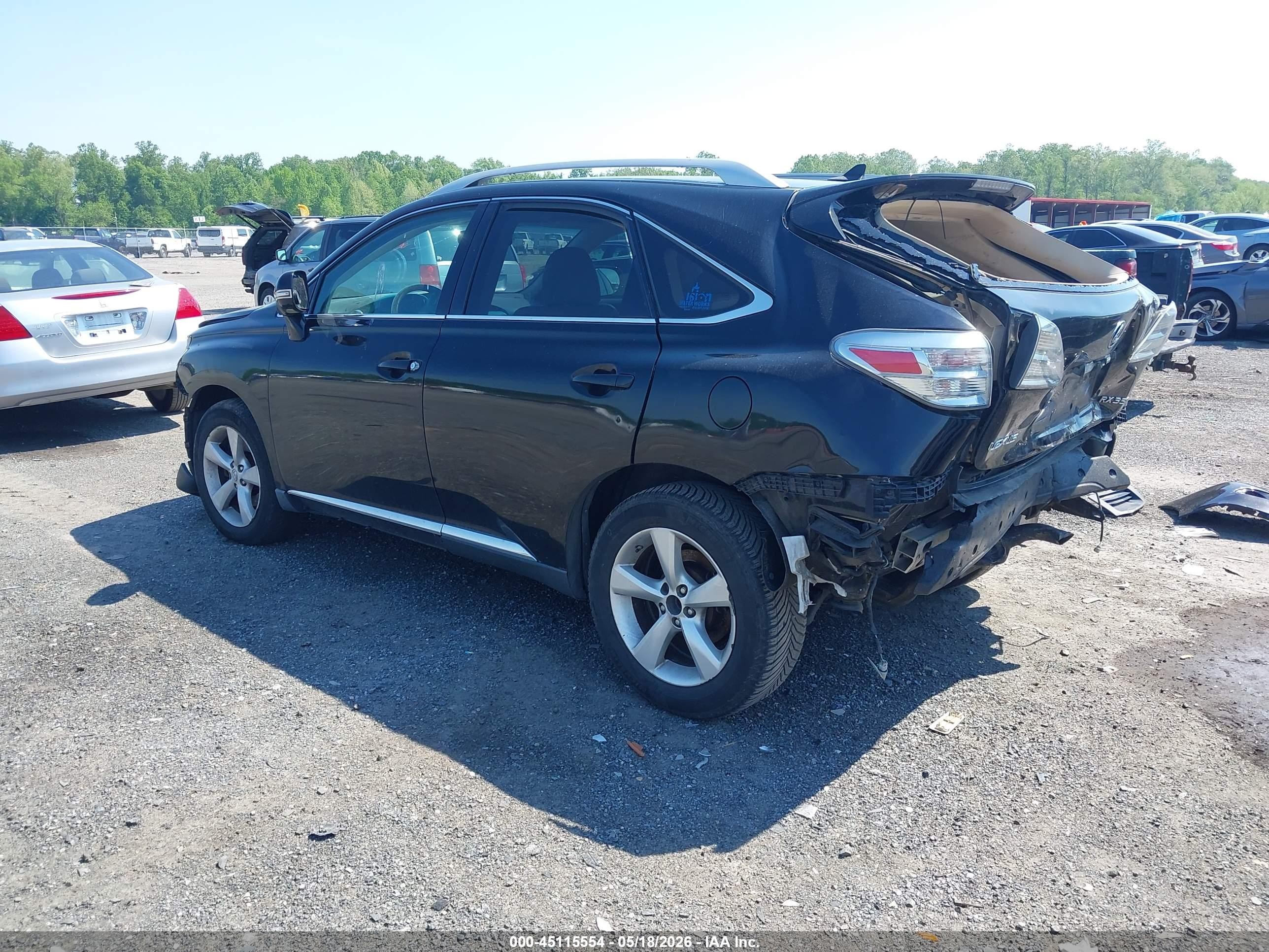 2010 Lexus Rx 350 Черный vin: 2T2BK1BA7AC054932