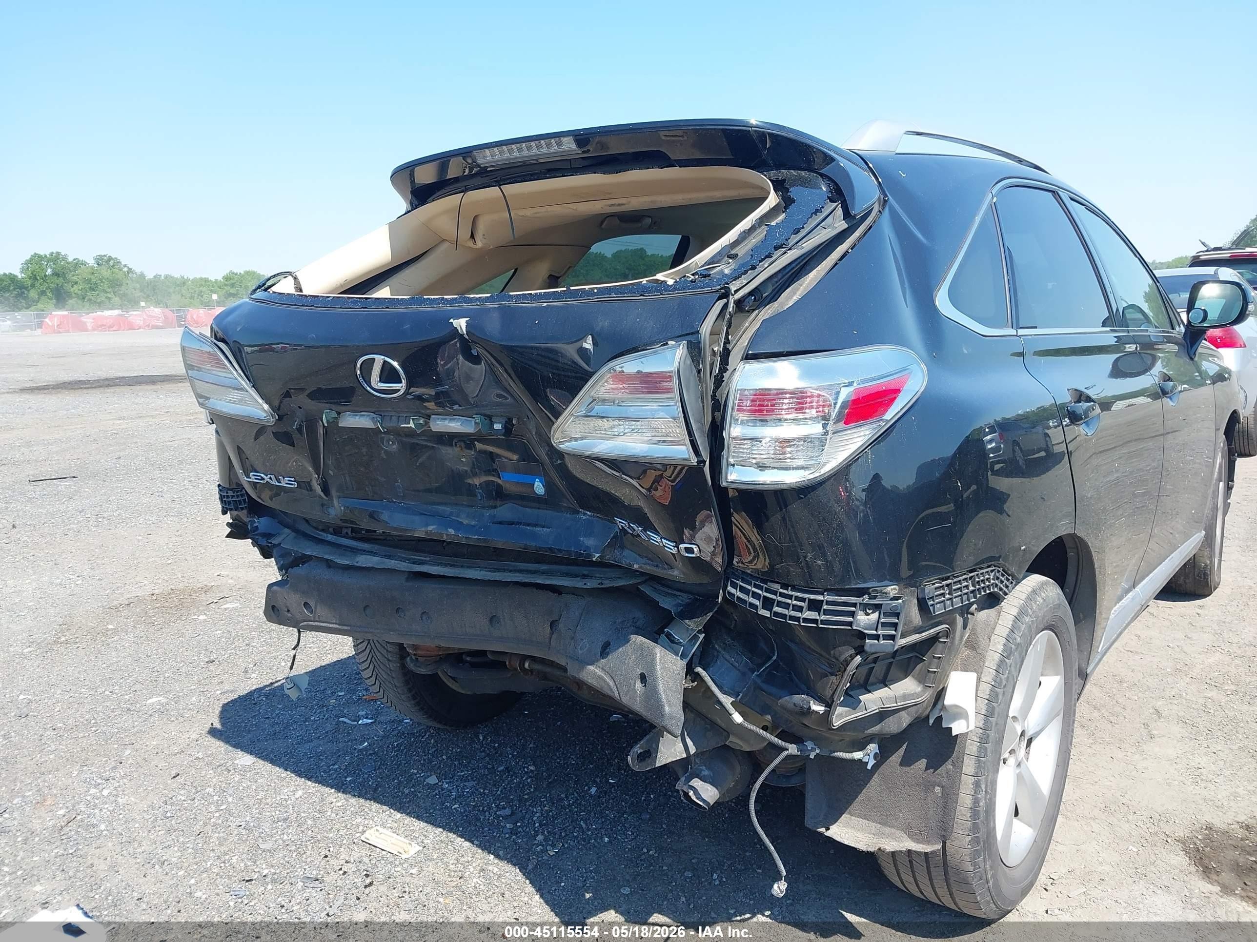 2010 Lexus Rx 350 Черный vin: 2T2BK1BA7AC054932