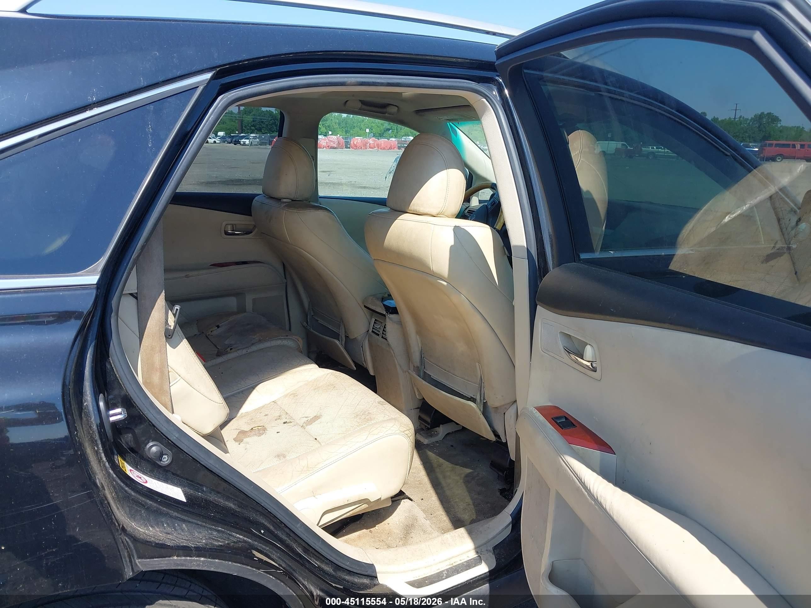 2010 Lexus Rx 350 Черный vin: 2T2BK1BA7AC054932