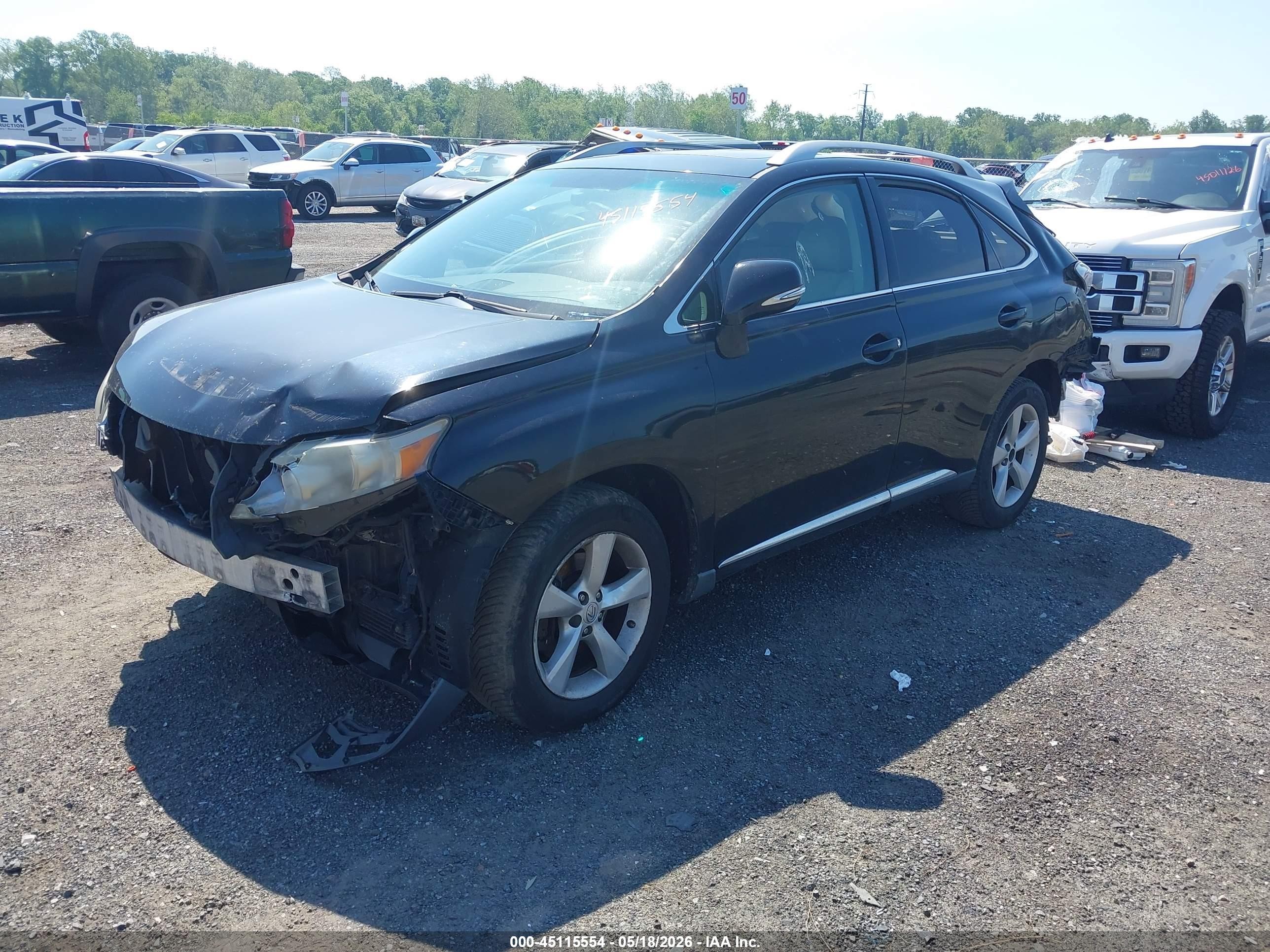 2010 Lexus Rx 350 Черный vin: 2T2BK1BA7AC054932