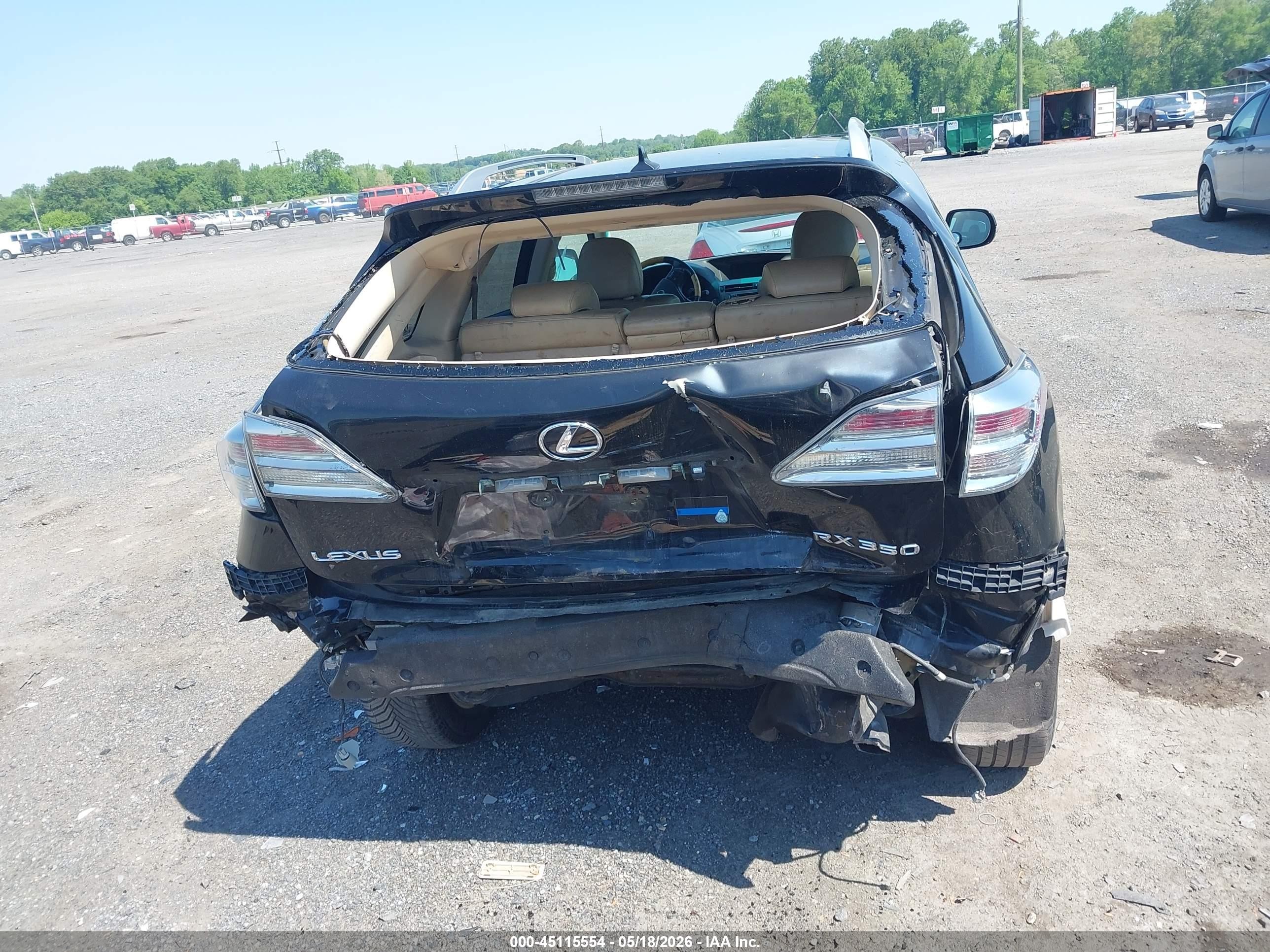 2010 Lexus Rx 350 Черный vin: 2T2BK1BA7AC054932