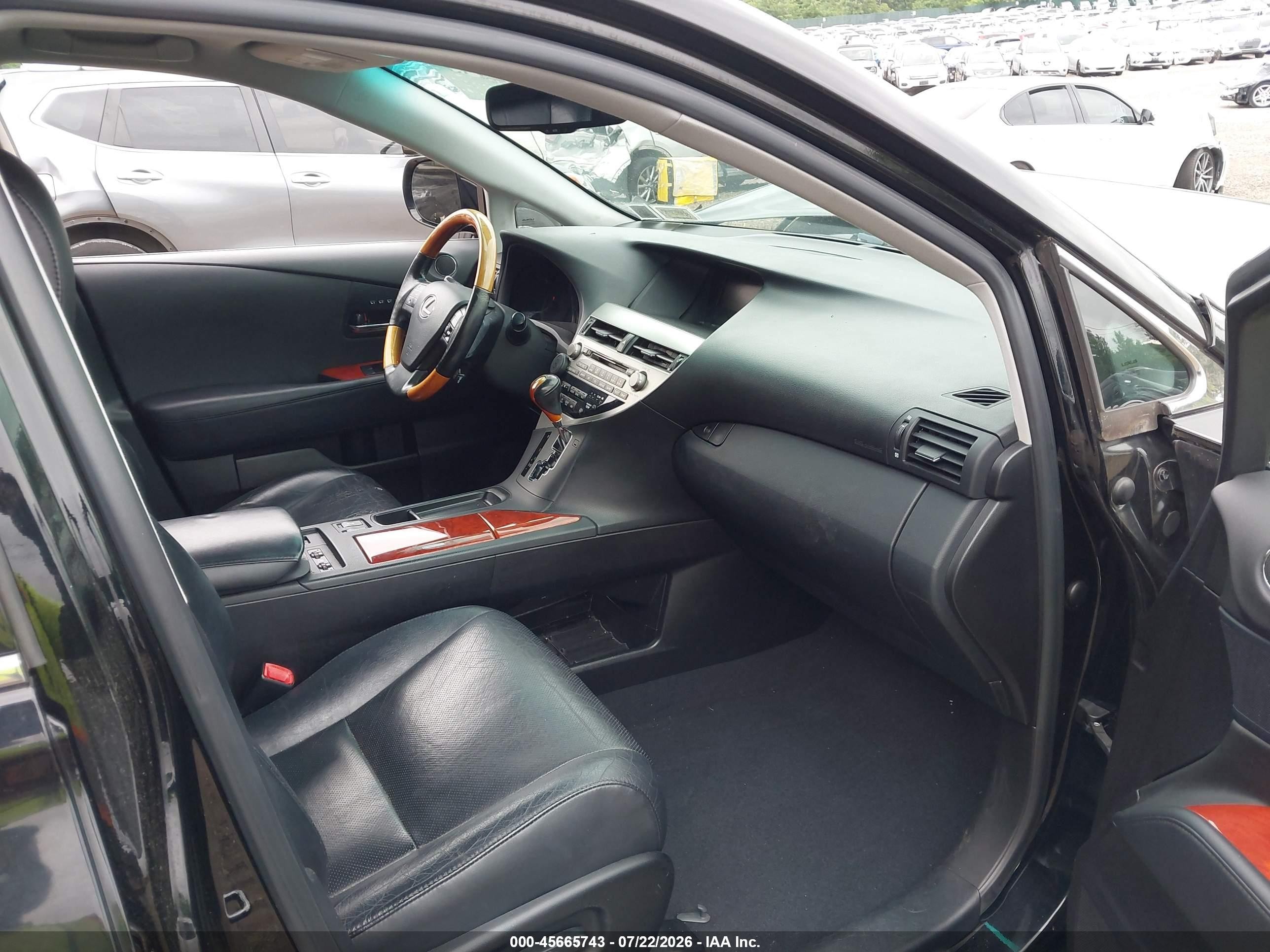 2010 Lexus Rx 350   Black vin: 2T2BK1BA7AC074081