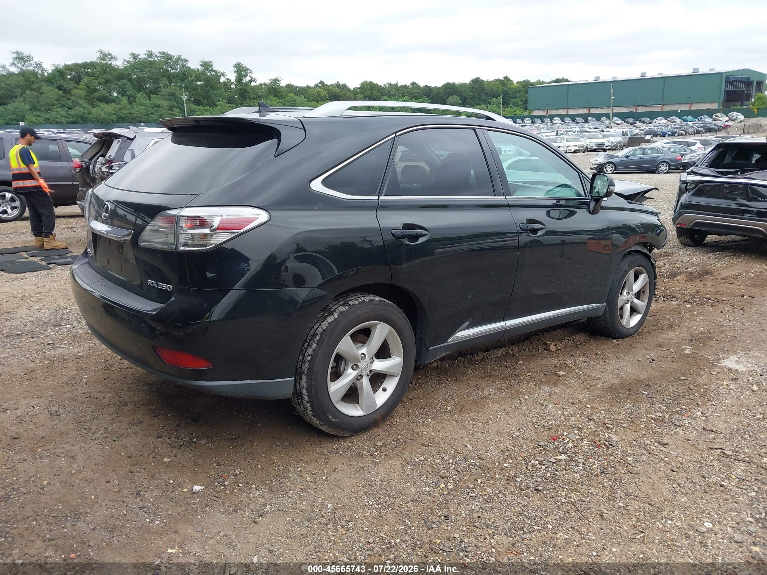2010 Lexus Rx 350   Black vin: 2T2BK1BA7AC074081