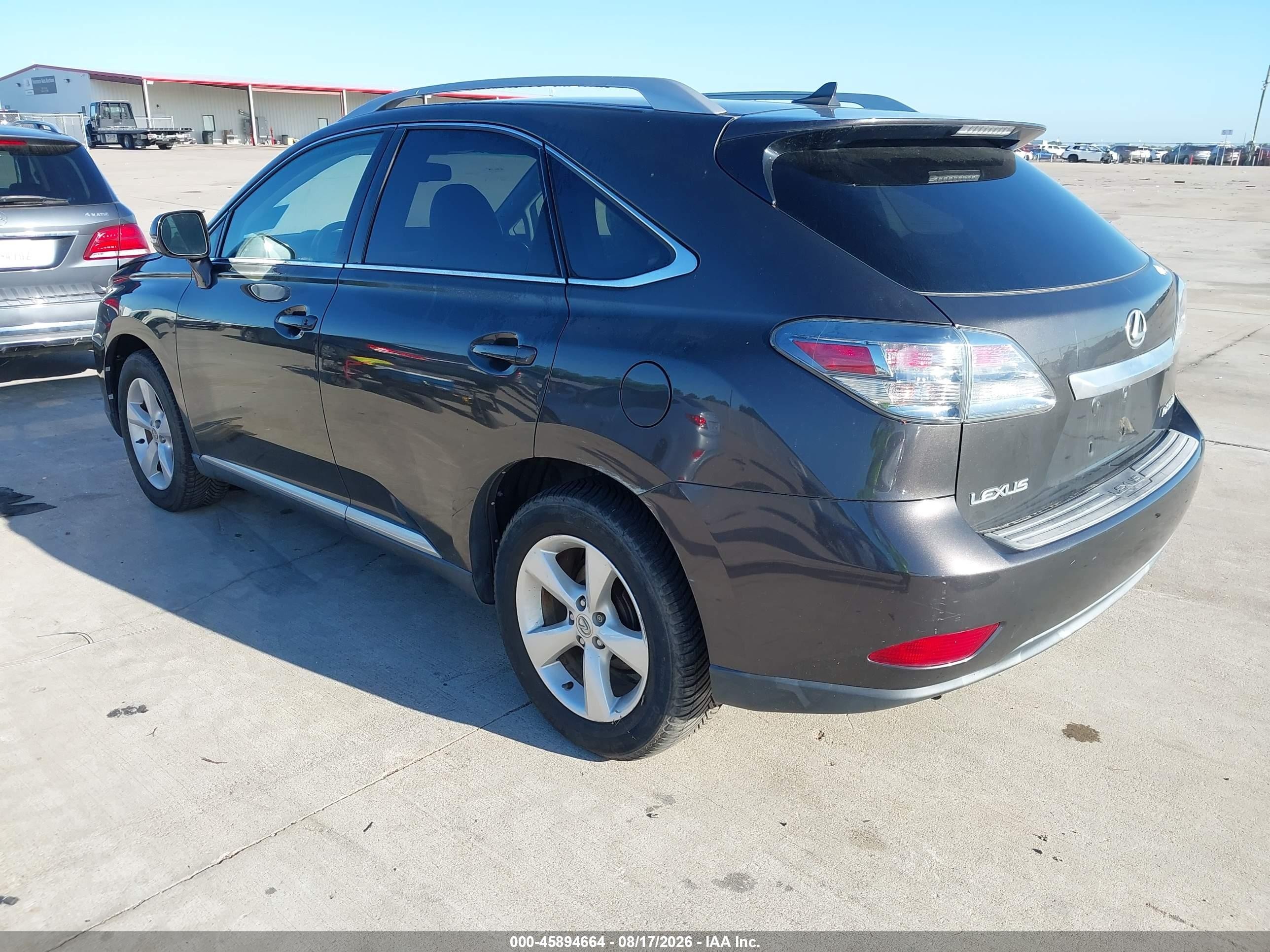 2010 Lexus Rx 350   Gray vin: 2T2BK1BA7AC074095
