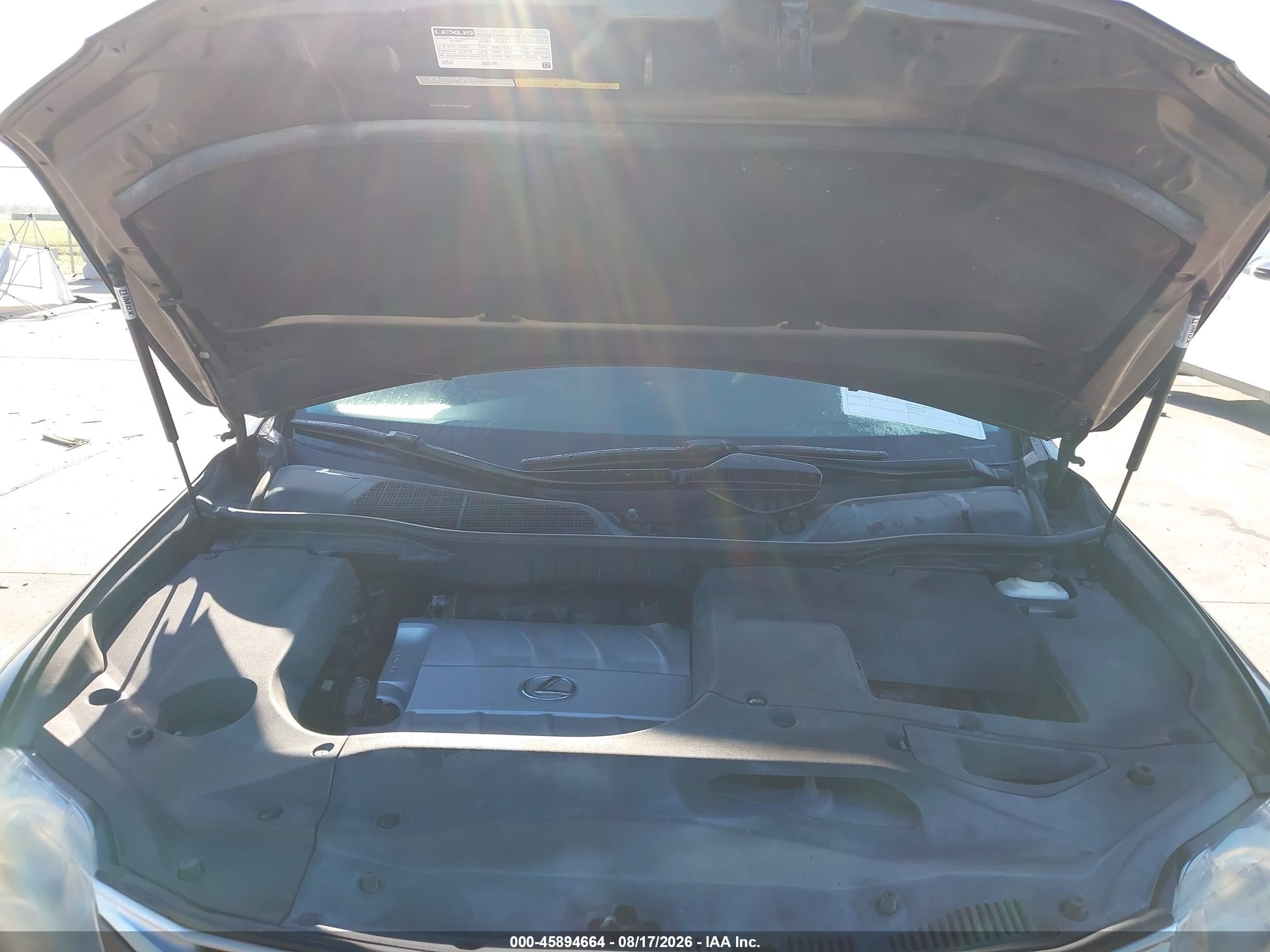 2010 Lexus Rx 350   Gray vin: 2T2BK1BA7AC074095