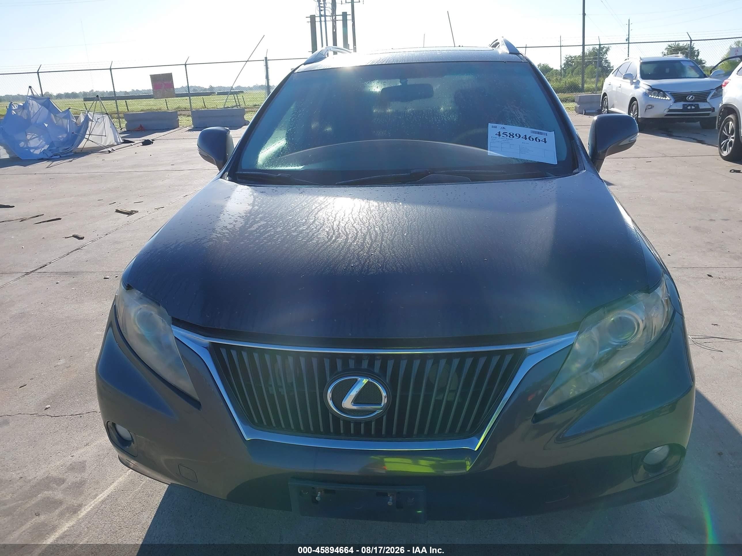 2010 Lexus Rx 350   Gray vin: 2T2BK1BA7AC074095