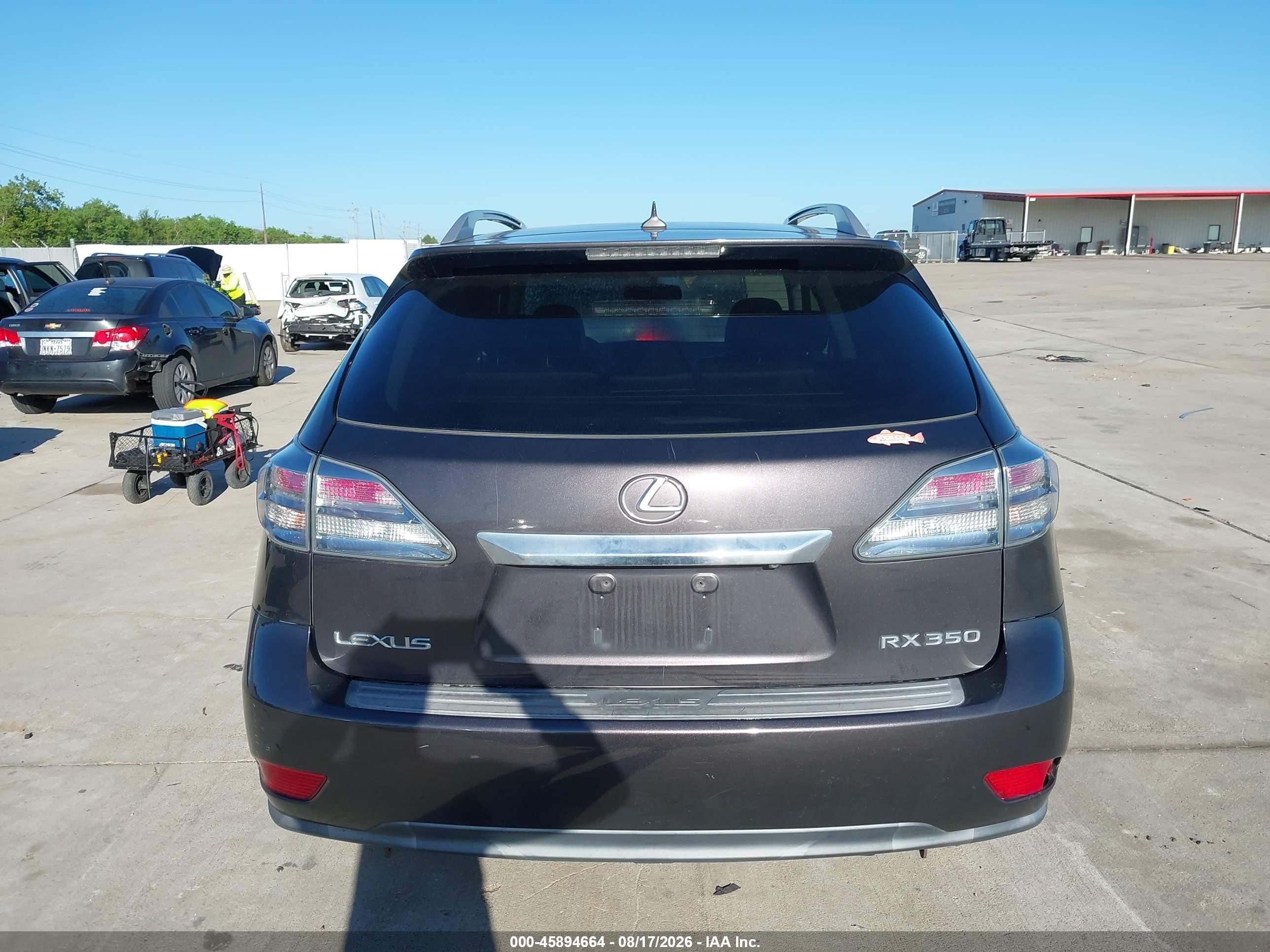 2010 Lexus Rx 350   Gray vin: 2T2BK1BA7AC074095