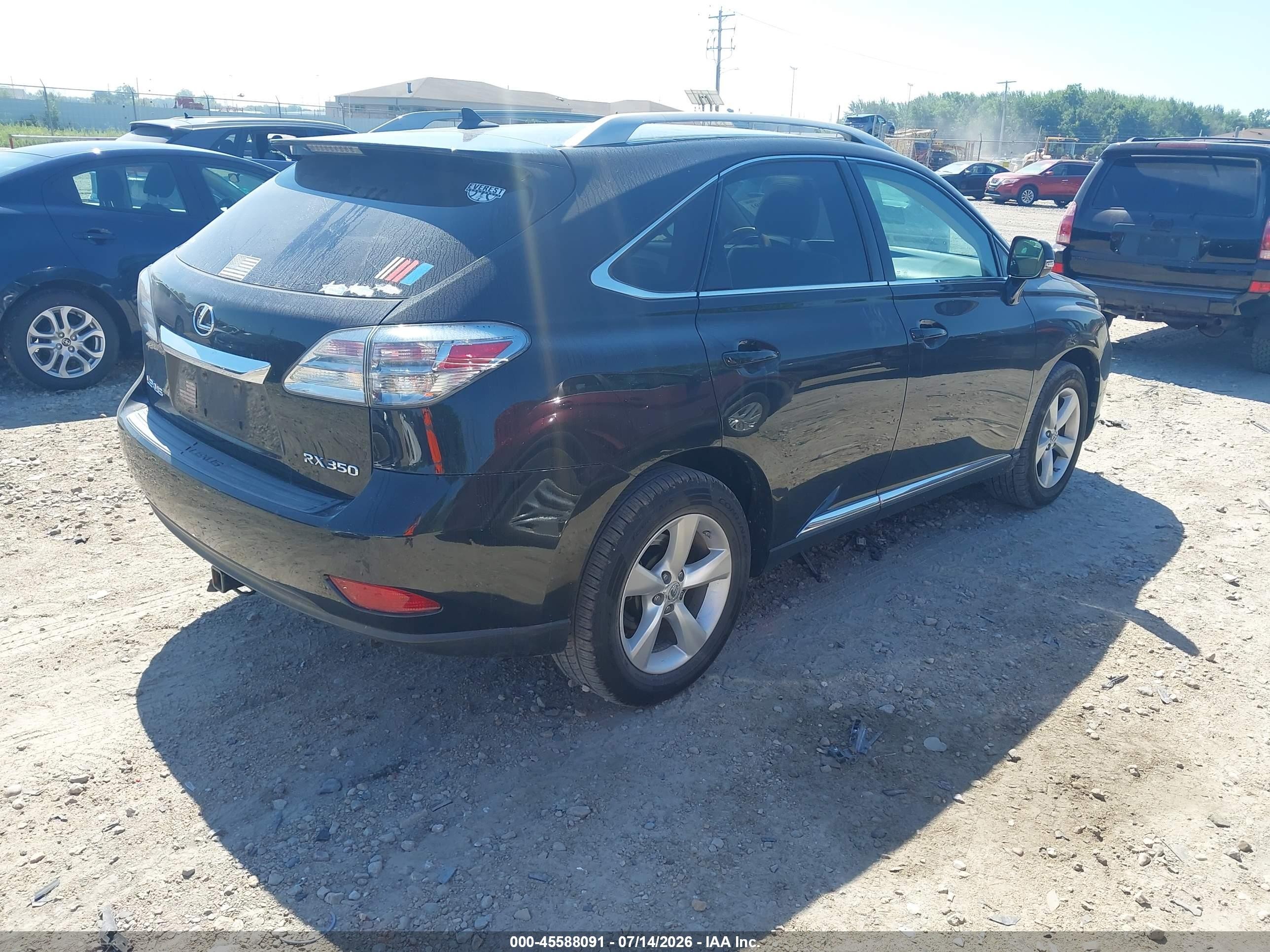 2011 Lexus Rx 350   Black vin: 2T2BK1BA7BC083543