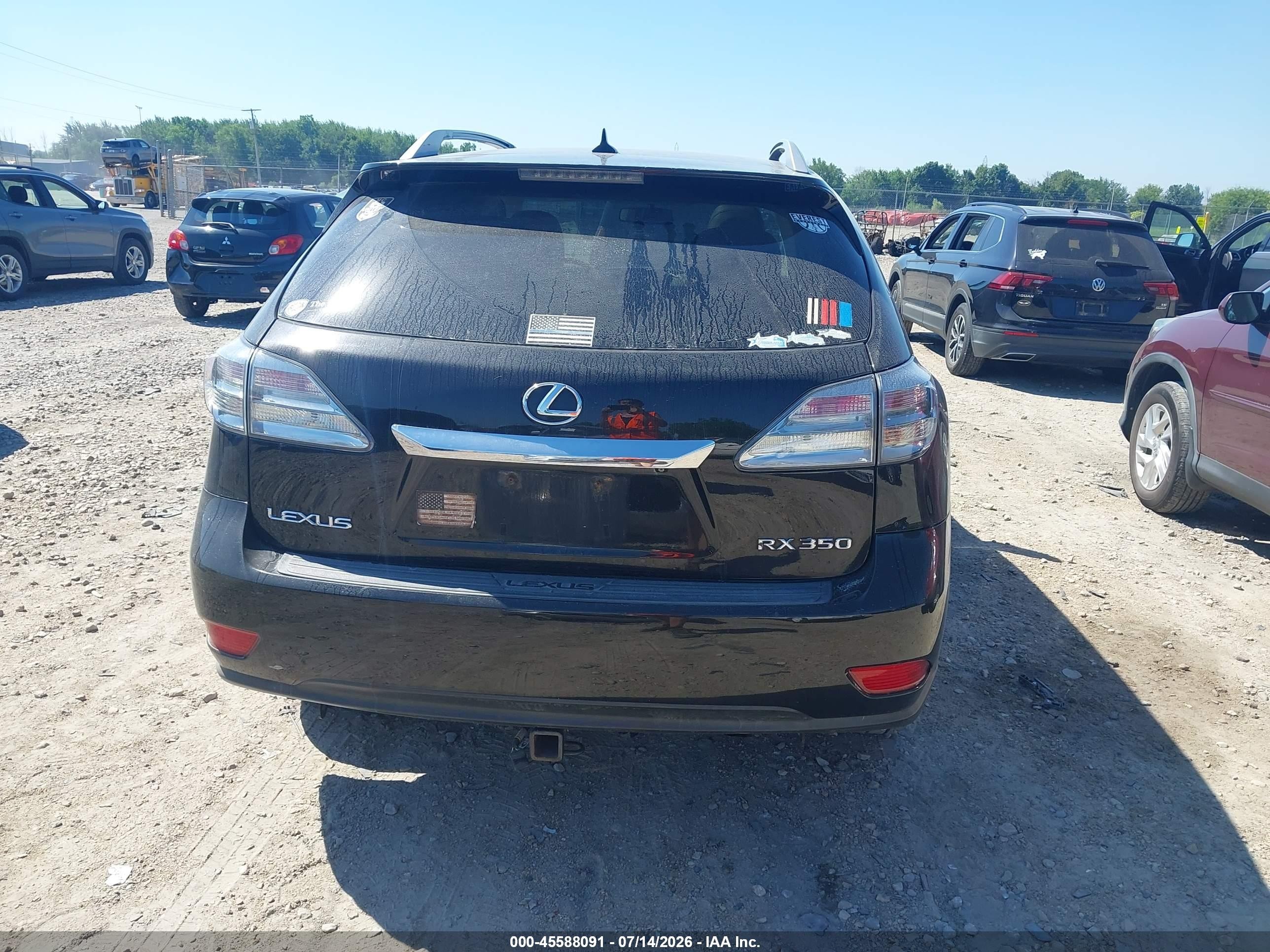 2011 Lexus Rx 350   Black vin: 2T2BK1BA7BC083543
