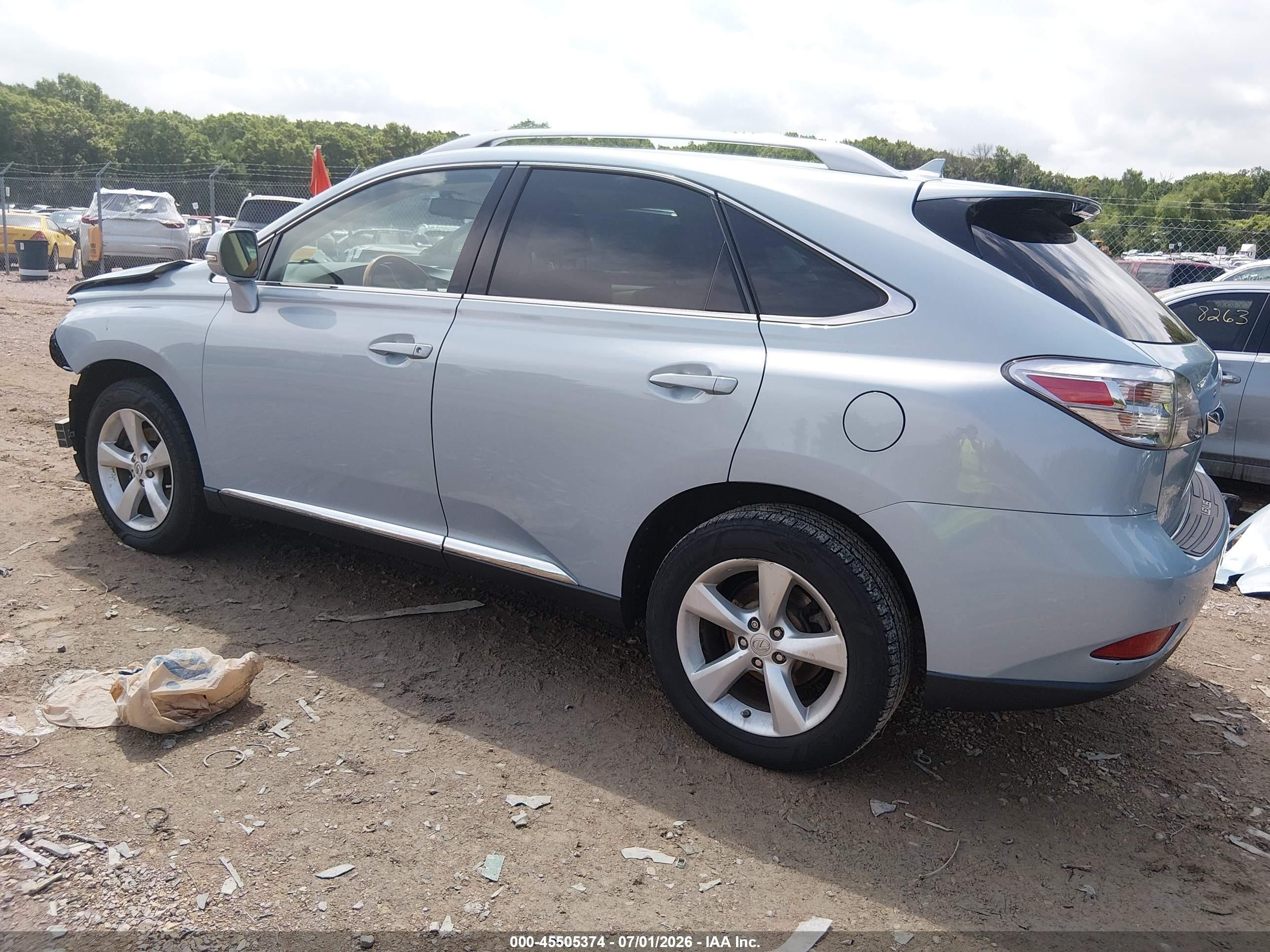 2011 Lexus Rx 350   Light Blue vin: 2T2BK1BA7BC094820
