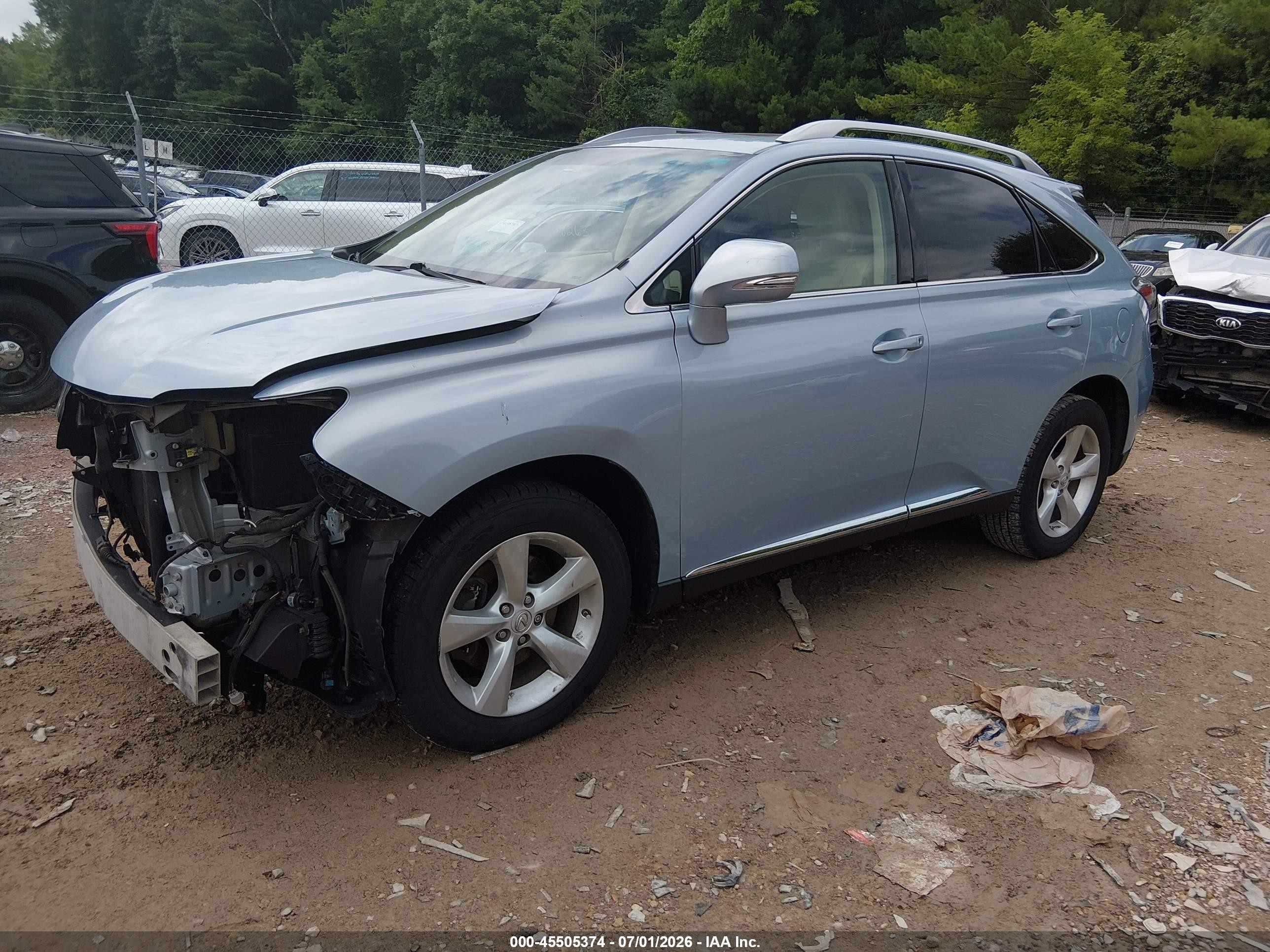 2011 Lexus Rx 350   Light Blue vin: 2T2BK1BA7BC094820