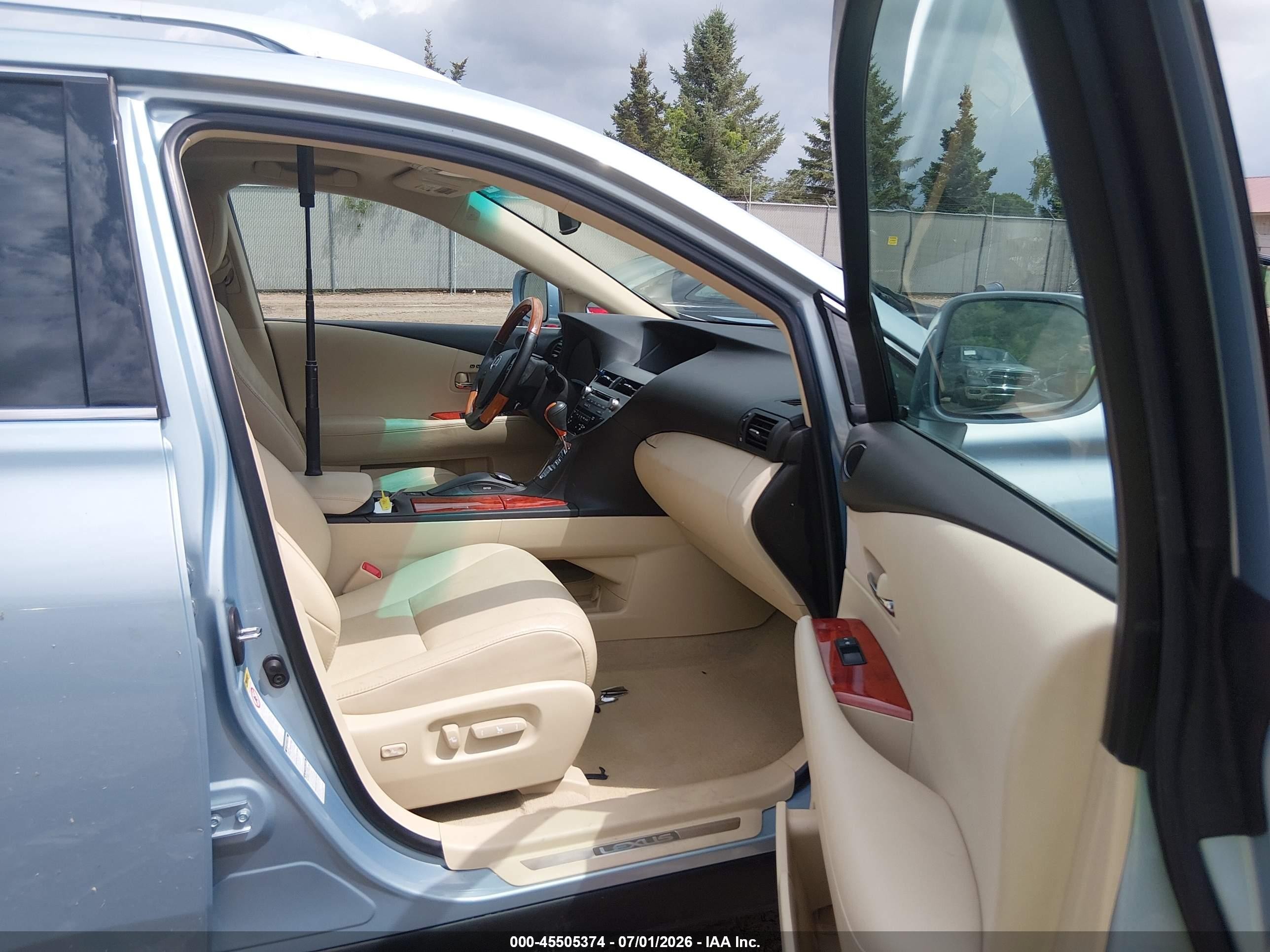 2011 Lexus Rx 350   Light Blue vin: 2T2BK1BA7BC094820