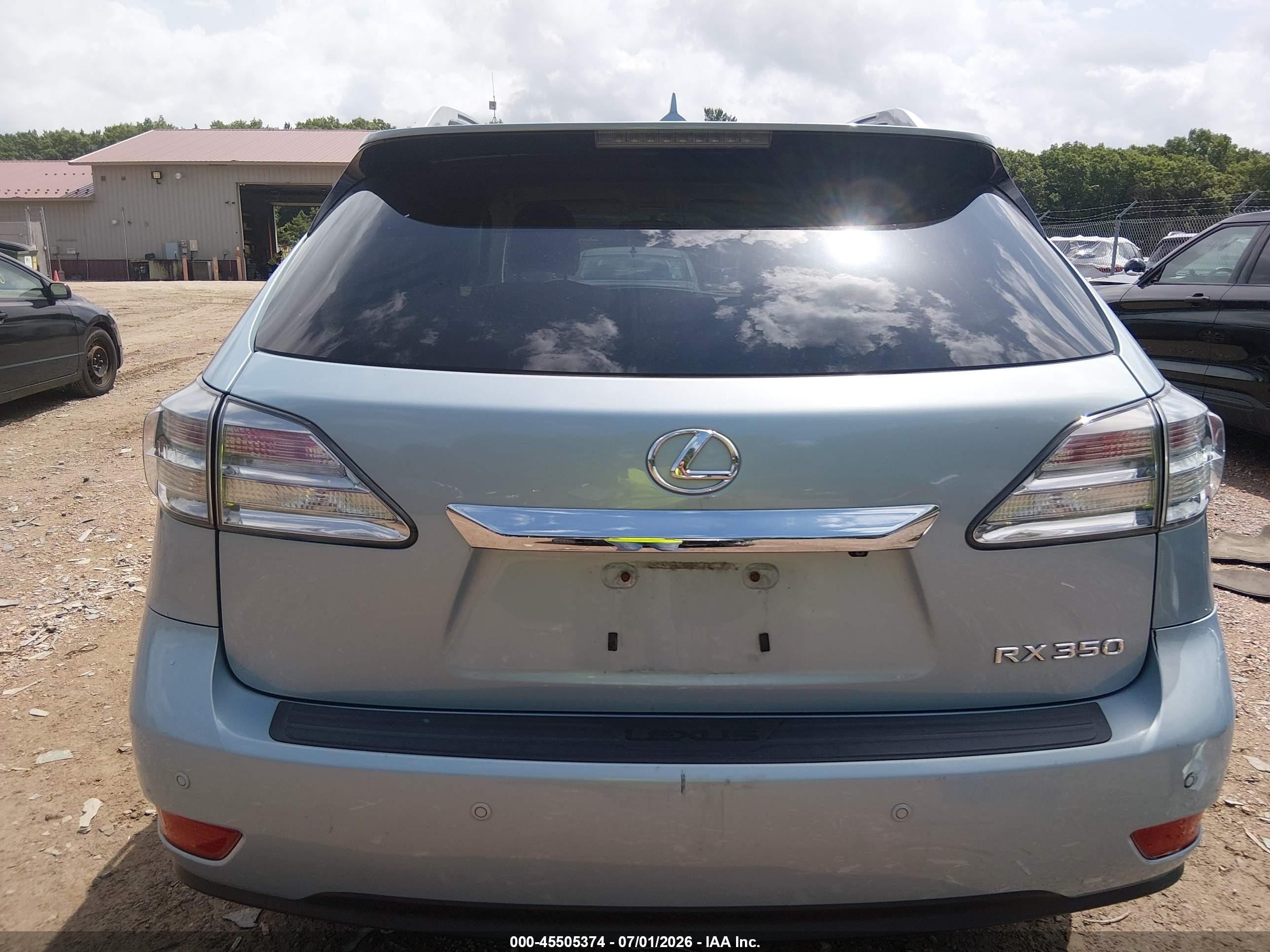2011 Lexus Rx 350   Light Blue vin: 2T2BK1BA7BC094820