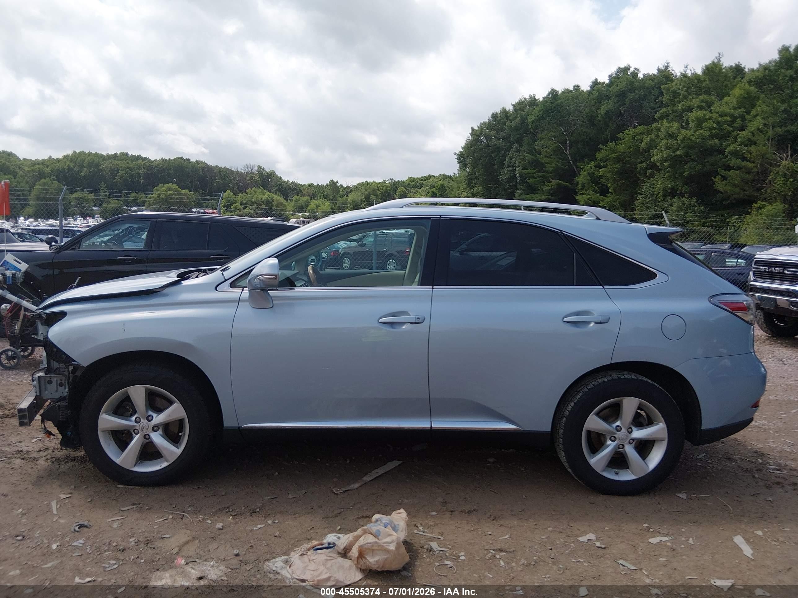 2011 Lexus Rx 350   Light Blue vin: 2T2BK1BA7BC094820