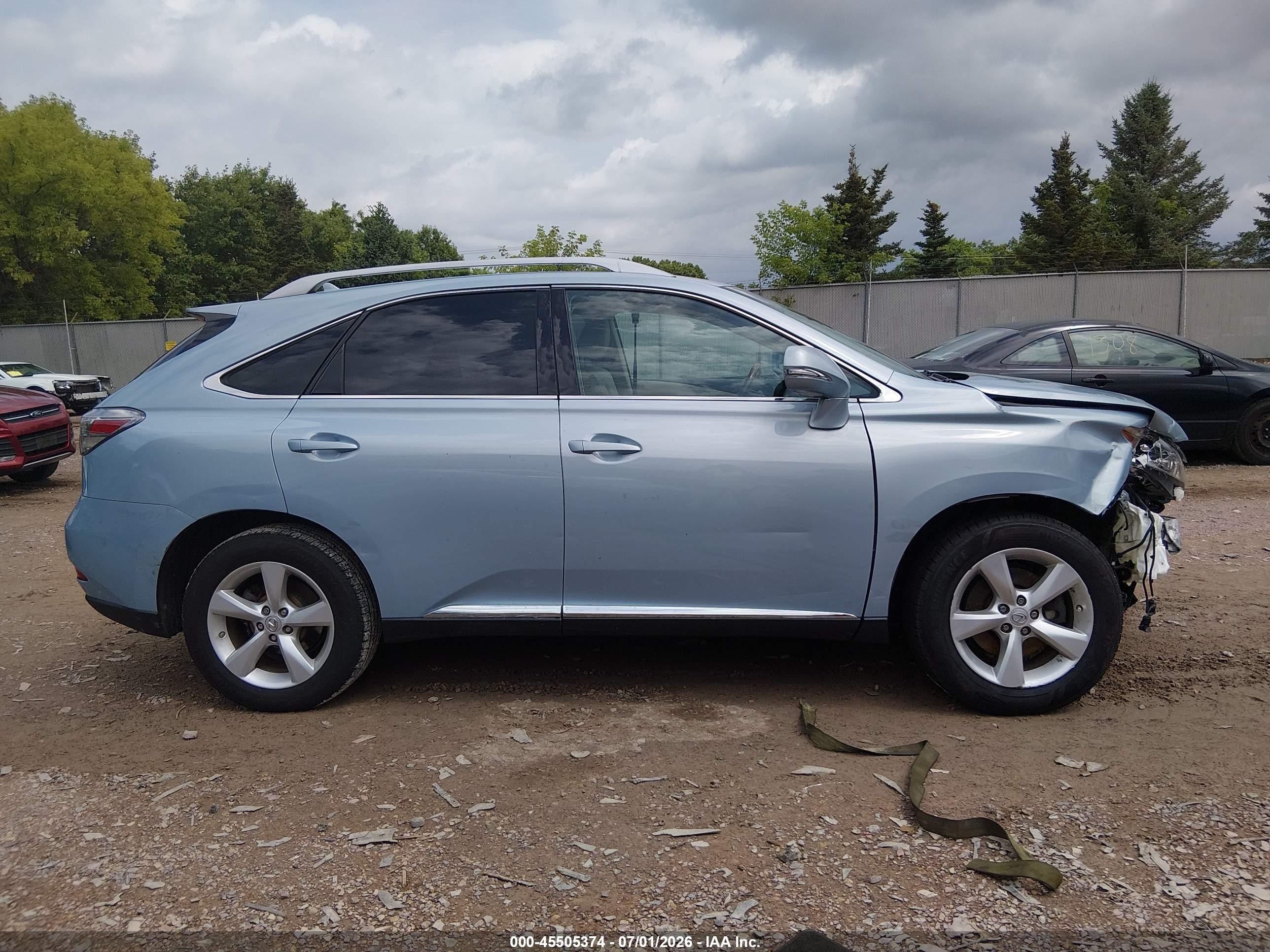2011 Lexus Rx 350   Light Blue vin: 2T2BK1BA7BC094820