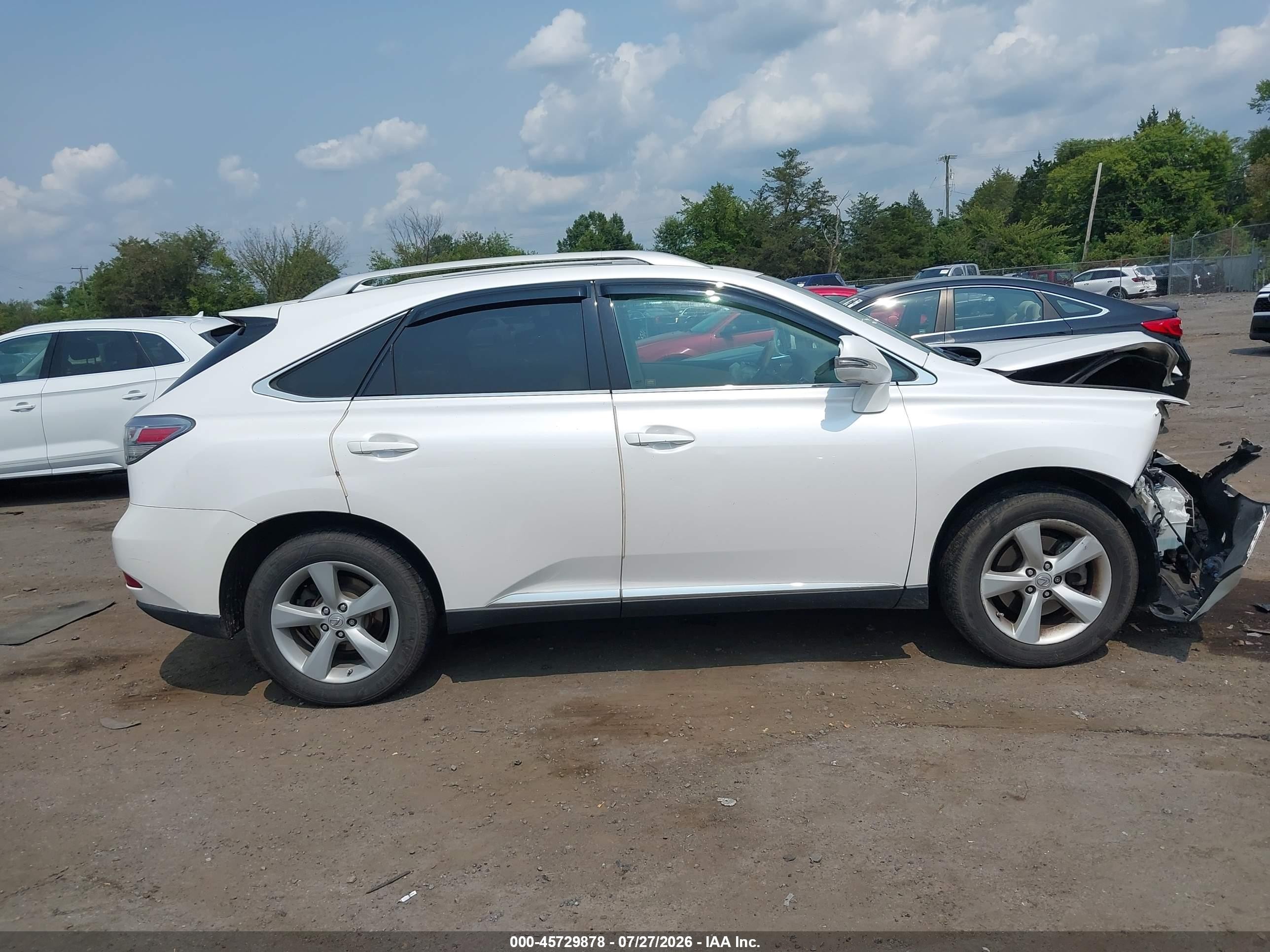 2011 Lexus Rx 350   White vin: 2T2BK1BA7BC096129