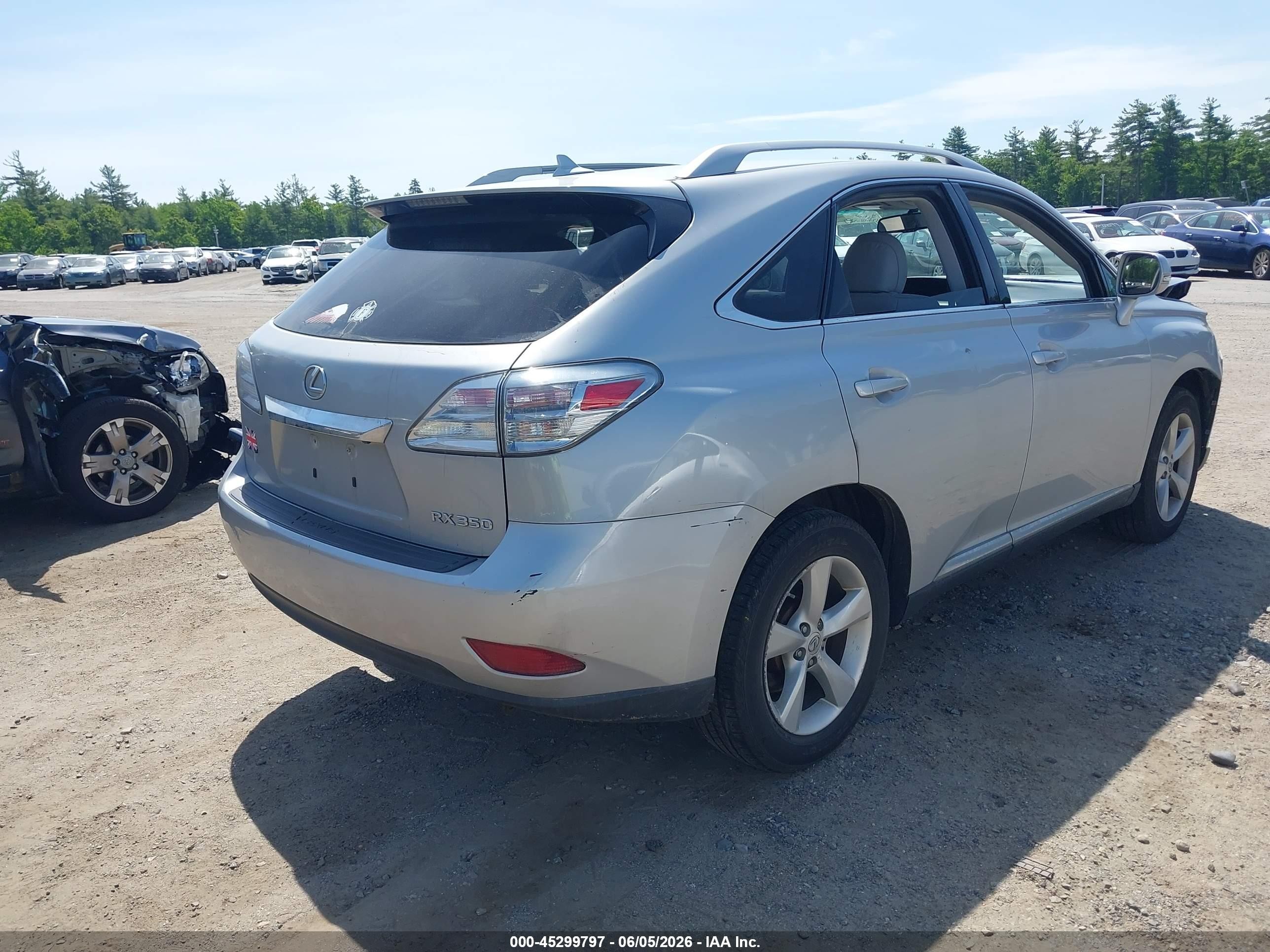 2011 Lexus Rx 350   Silver vin: 2T2BK1BA7BC097801